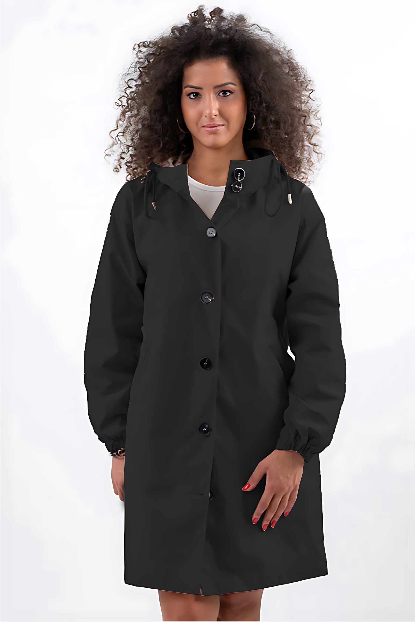 Kinsley – Oversized Longline Windbreaker Jacket