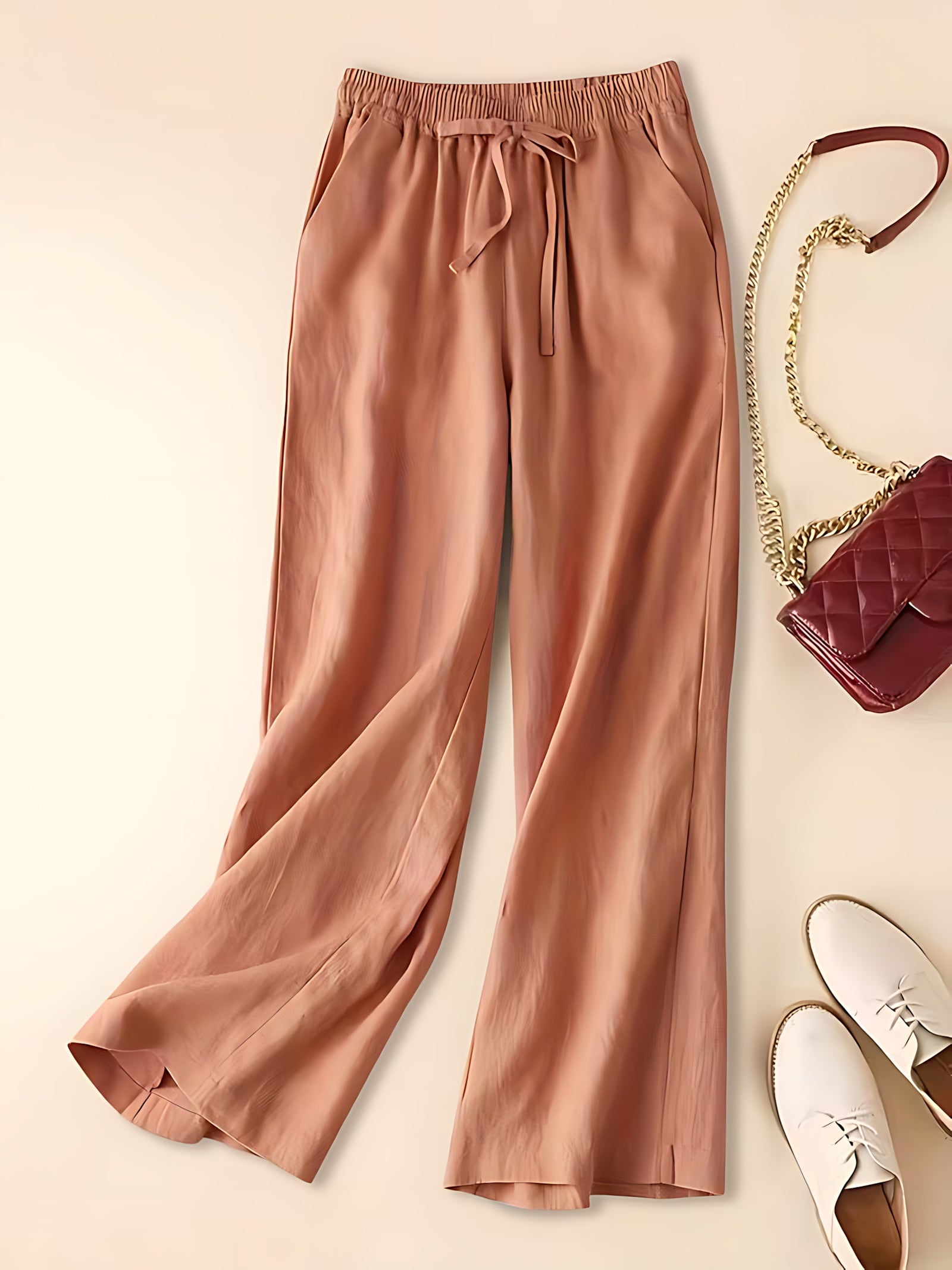 Lainey – Ribbed Knit Wide Leg Pants