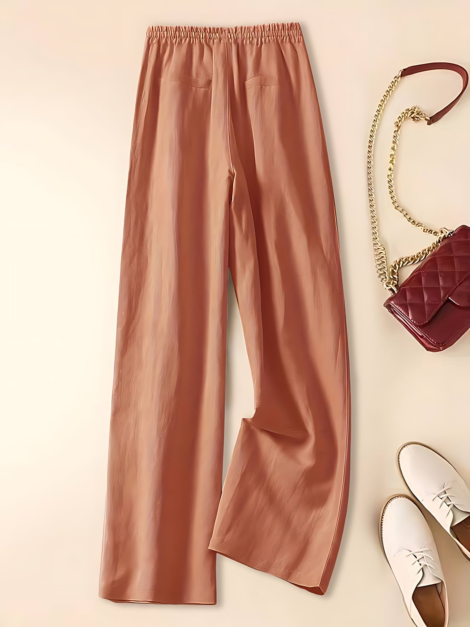 Lainey – Ribbed Knit Wide Leg Pants