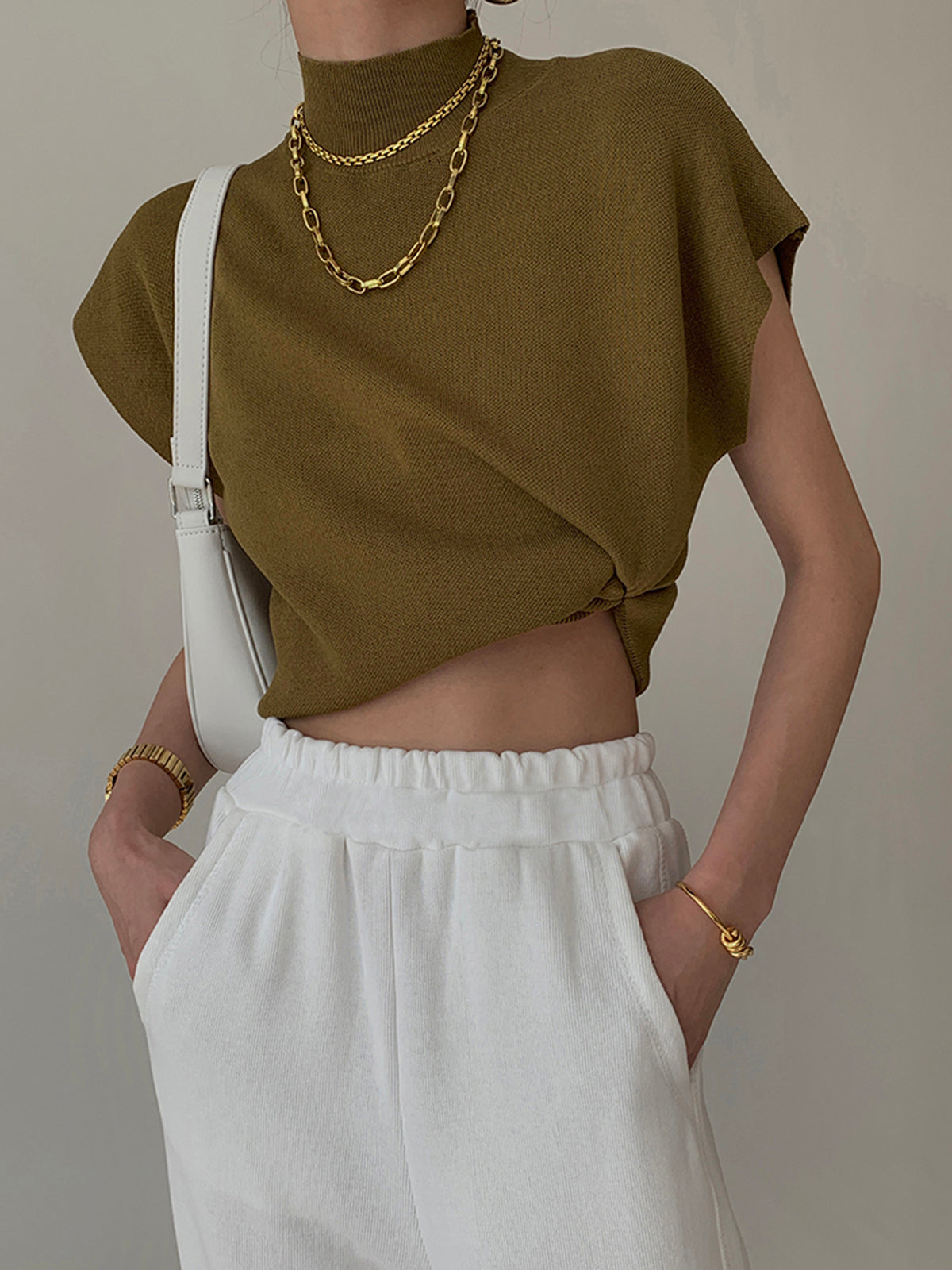Charlie – Mock Neck Knit Top