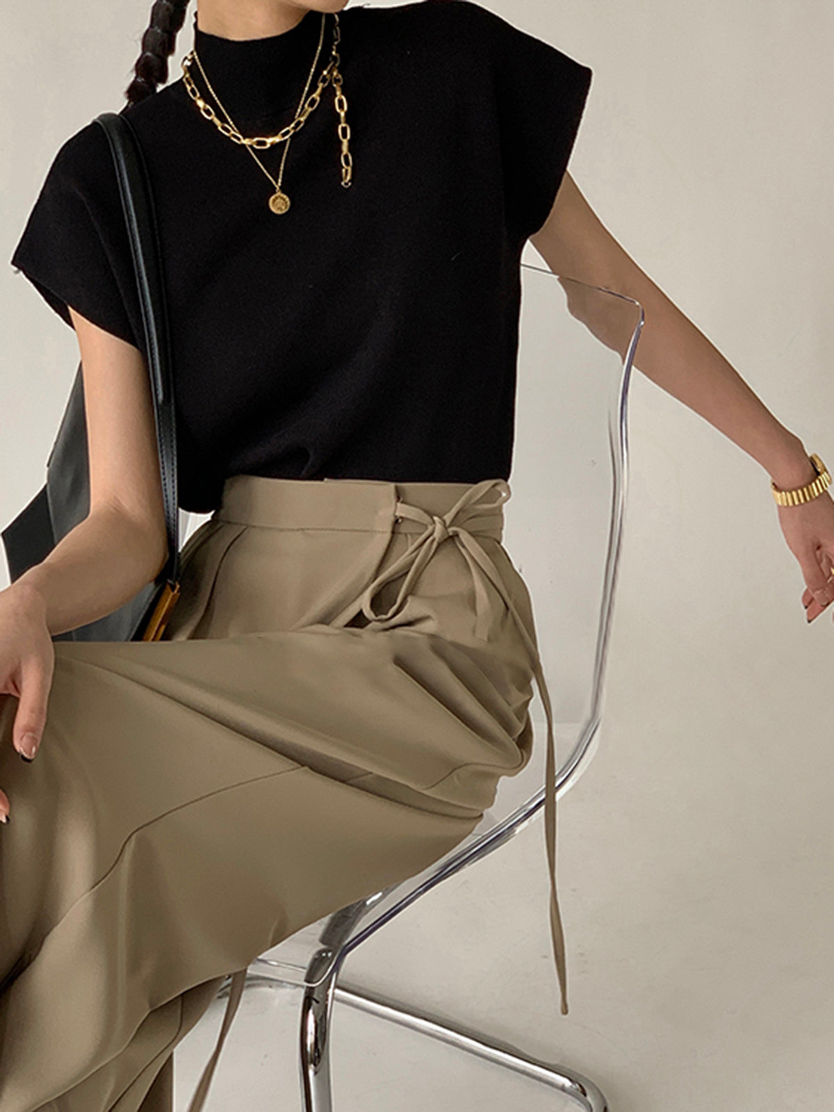 Charlie – Mock Neck Knit Top