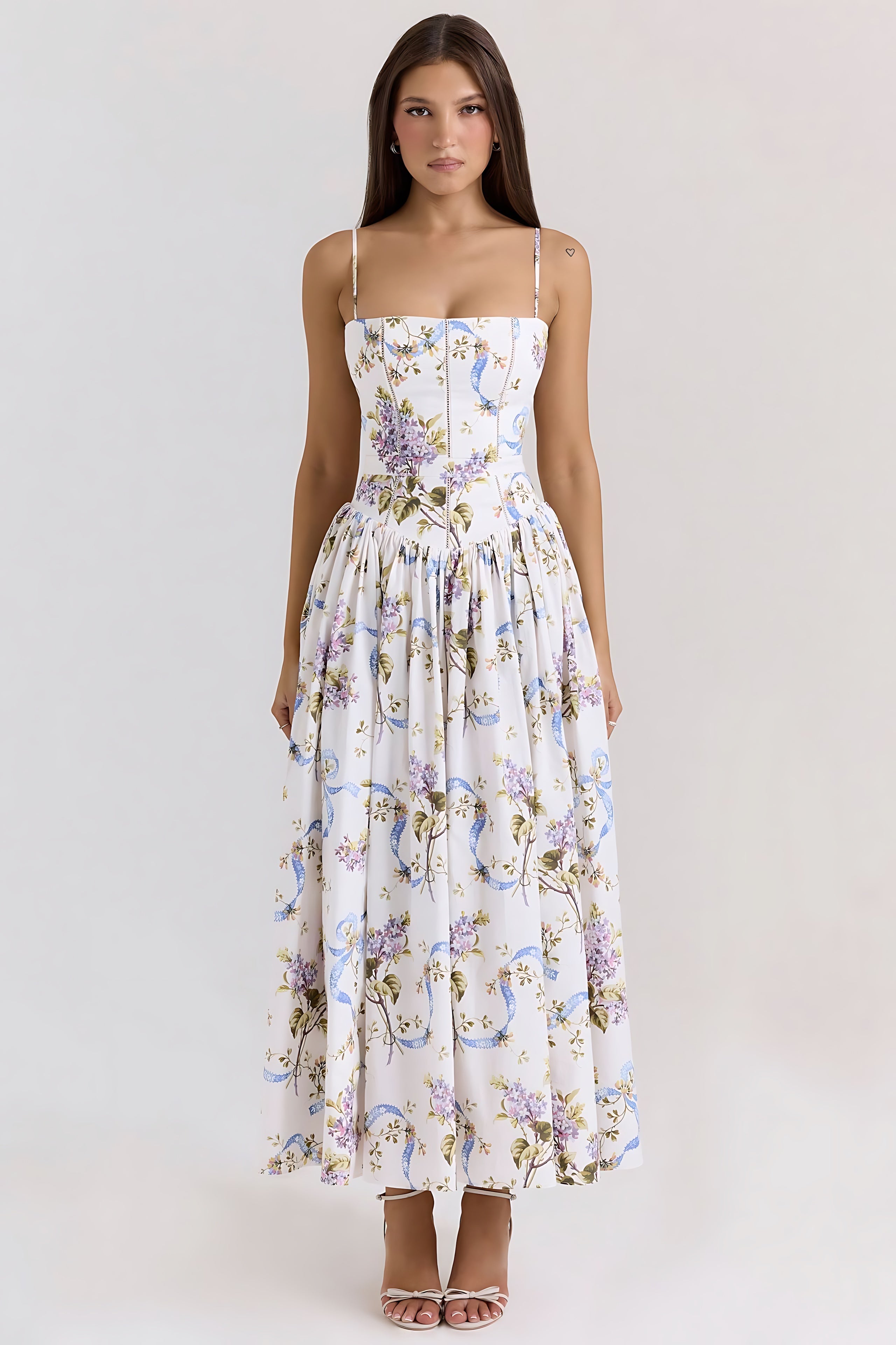 Lena – Strapless A Line Formal Maxi Dress