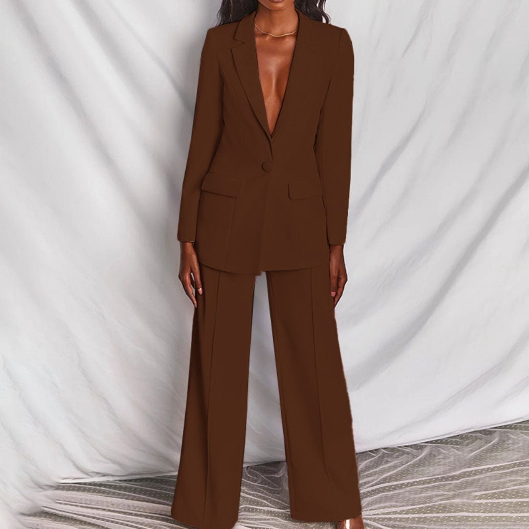 Scarlett – Oversized Blazer And Wide Leg Pants Suit Set