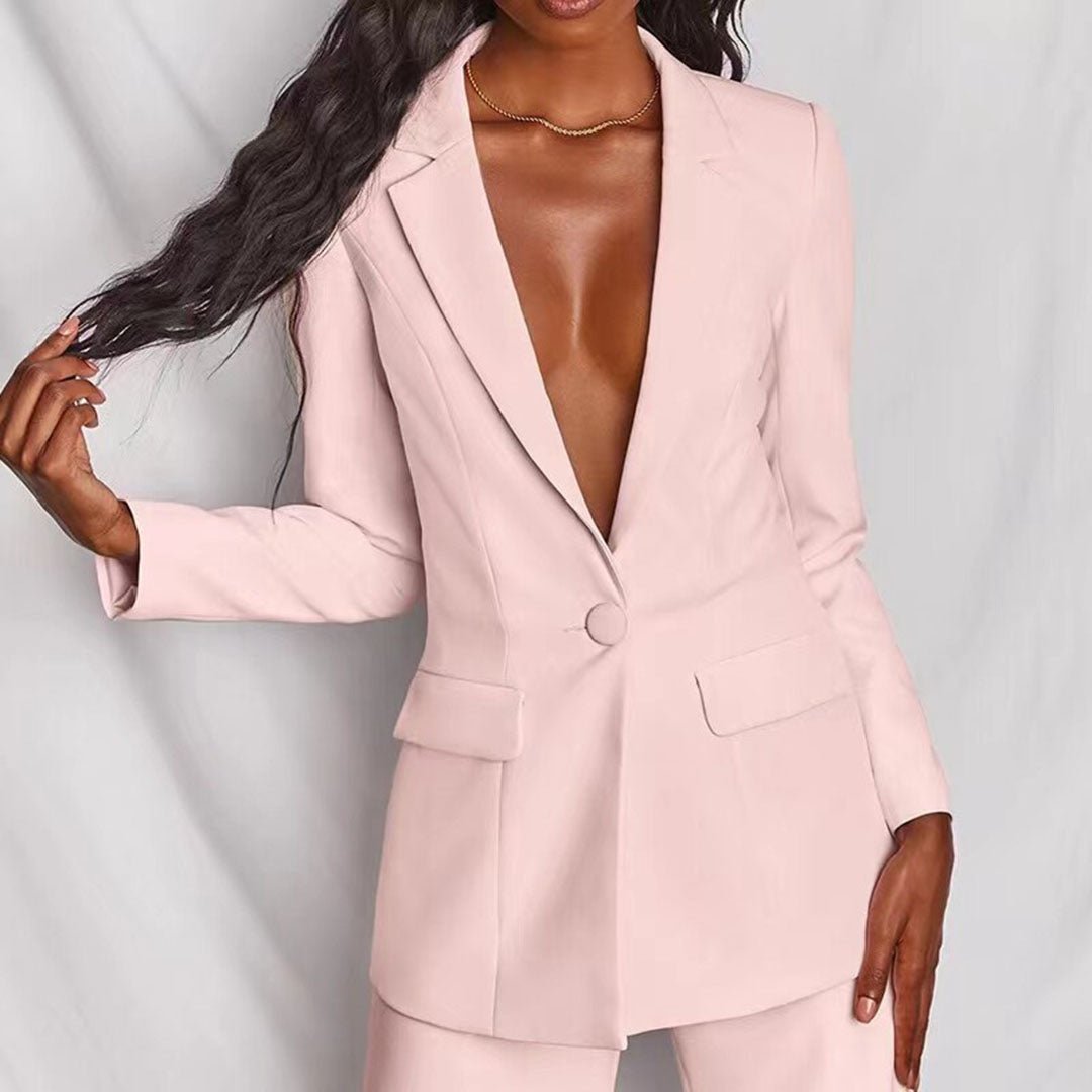 Scarlett – Oversized Blazer And Wide Leg Pants Suit Set