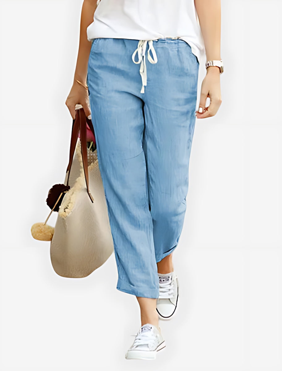 Lilah – Cropped Straight Leg Summer Pants