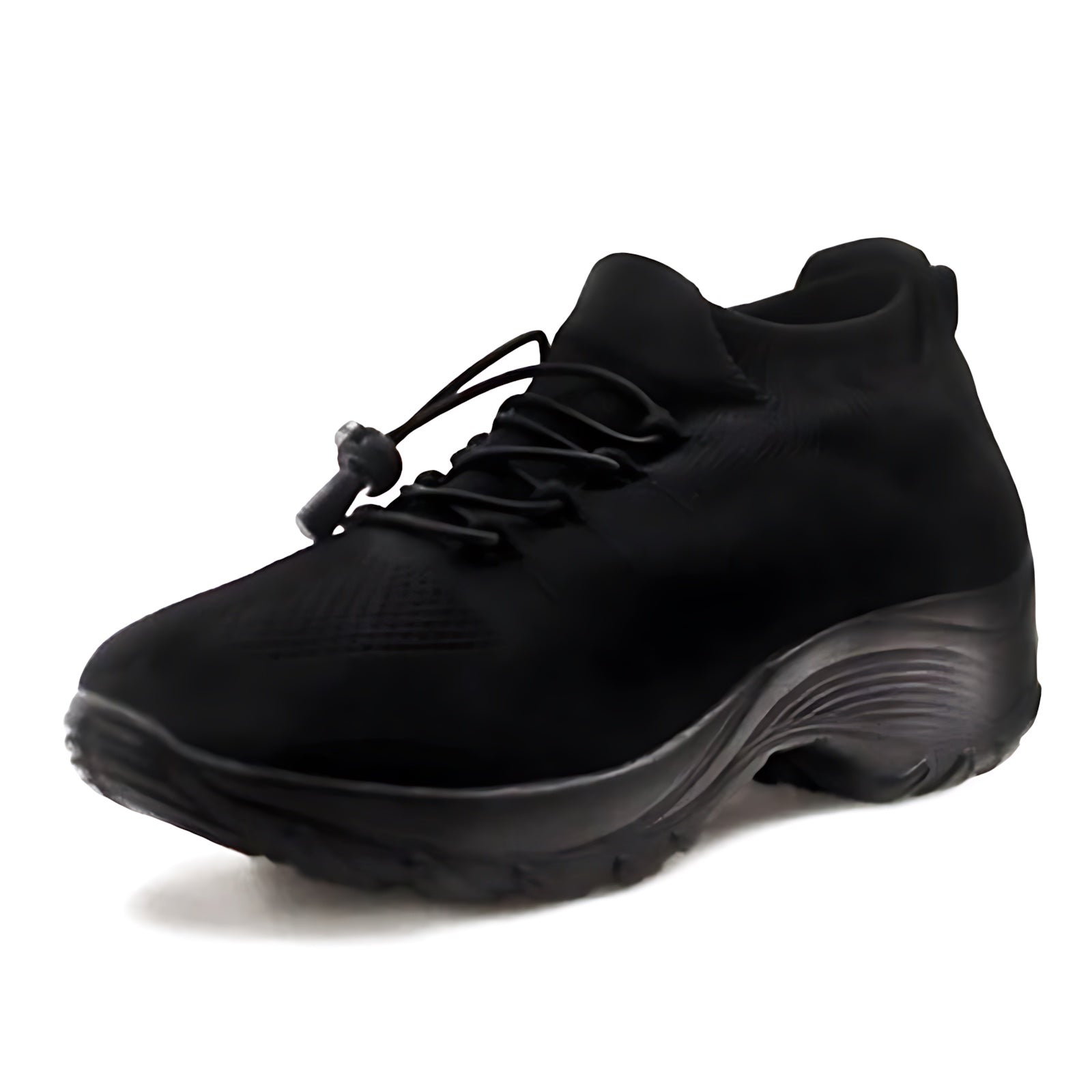 Lilah – Knit Zip Front Chunky Sole Sneakers