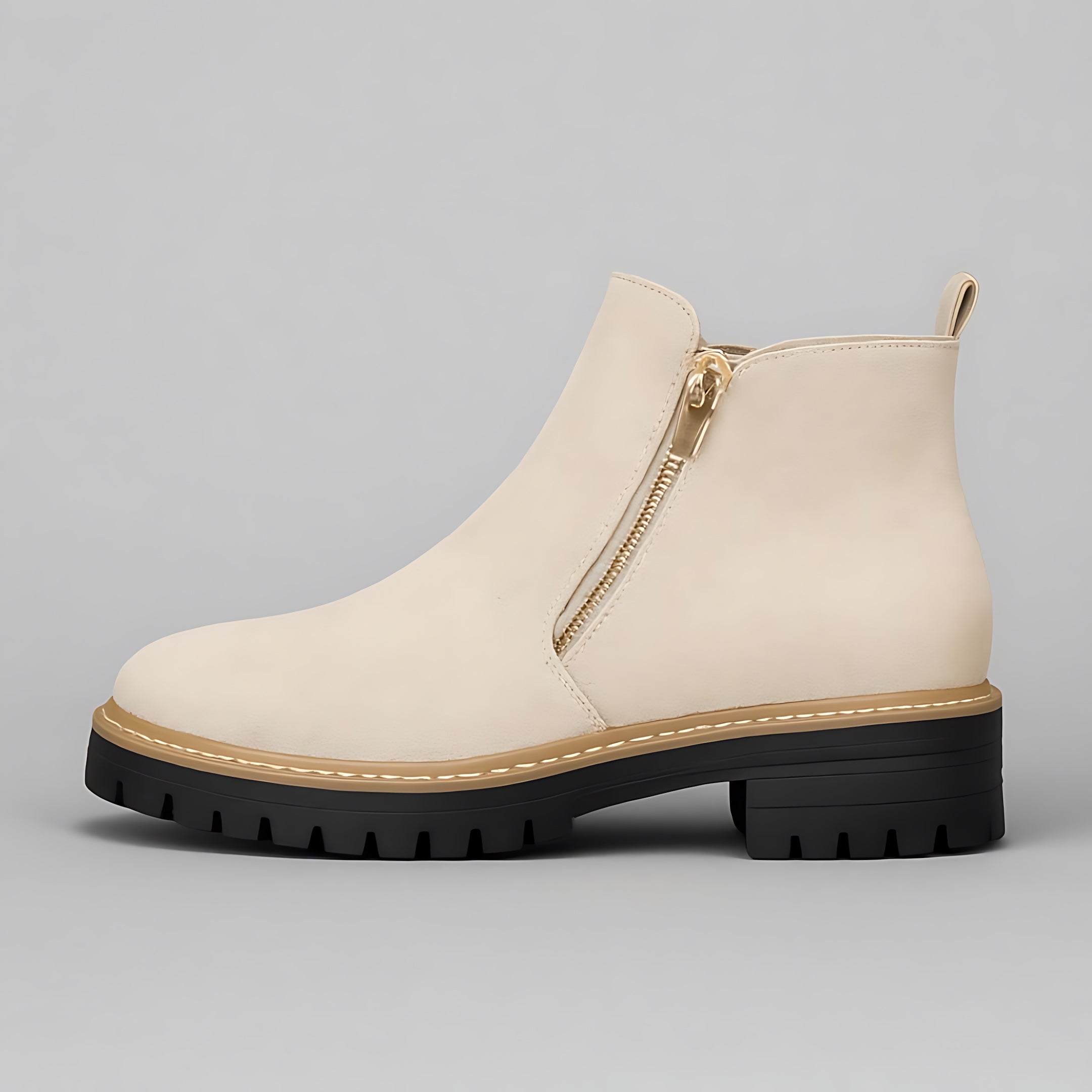Lilah – Suede Lug Sole Ankle Boots