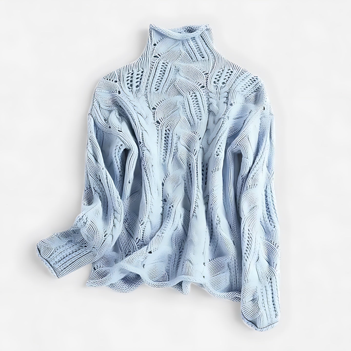 Liliana – Cable Knit Turtleneck Sweater