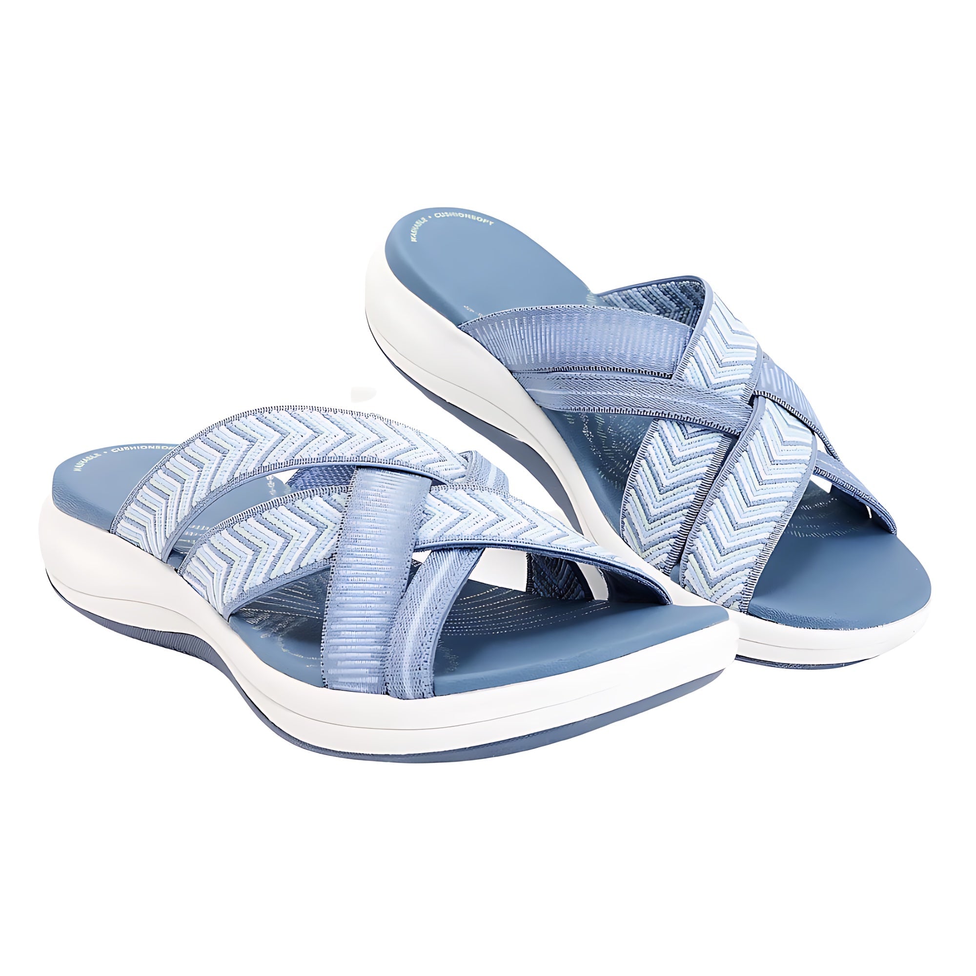 Lillian – Criss Cross Sport Slide Sandals