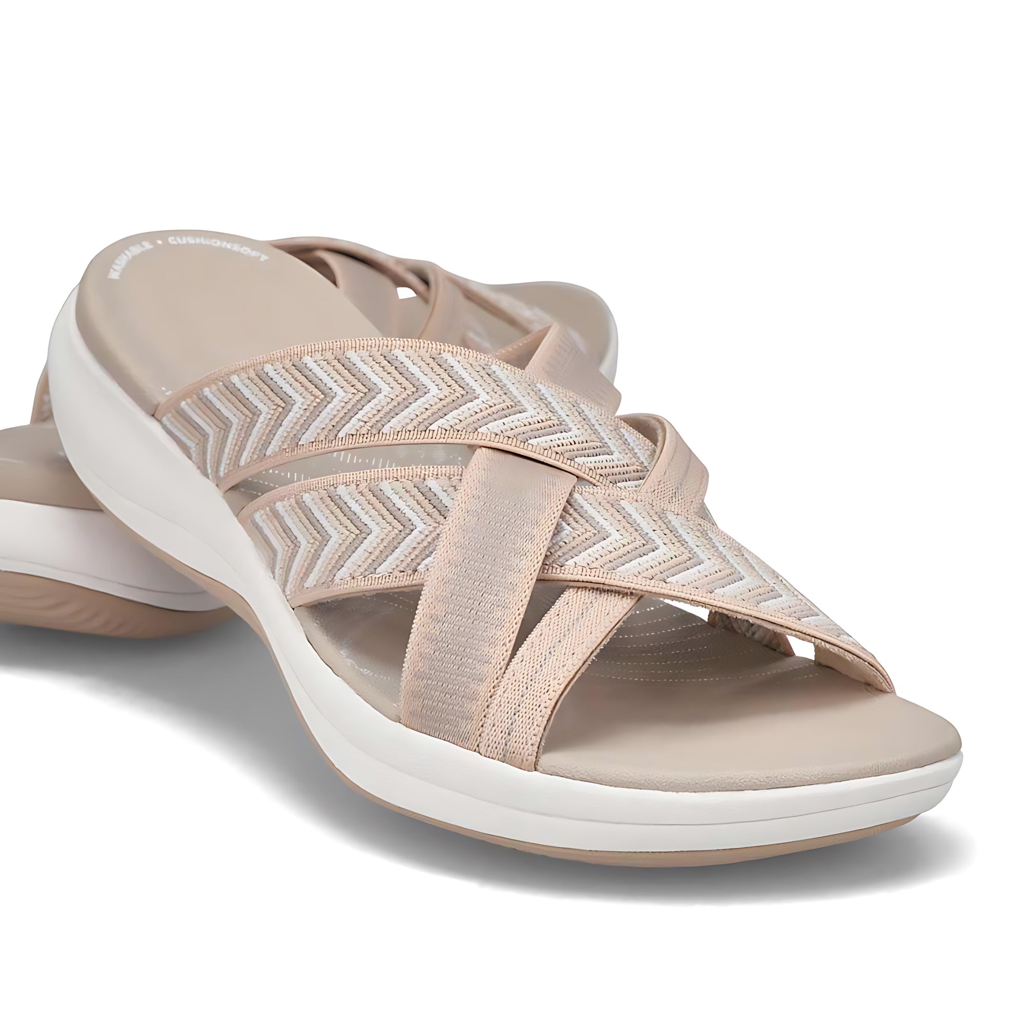 Lillian – Criss Cross Sport Slide Sandals