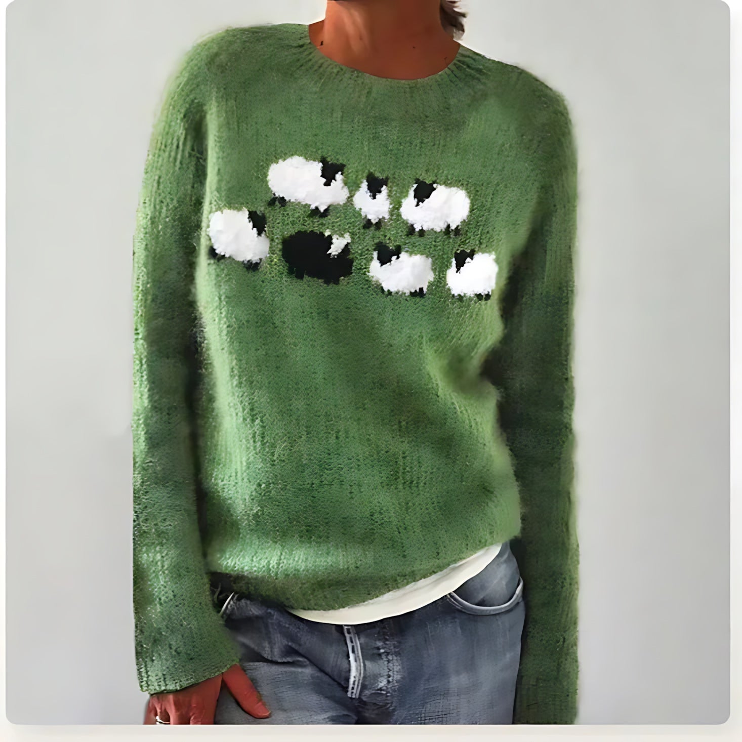 Lucia – Striped Fair Isle Knit Sweater
