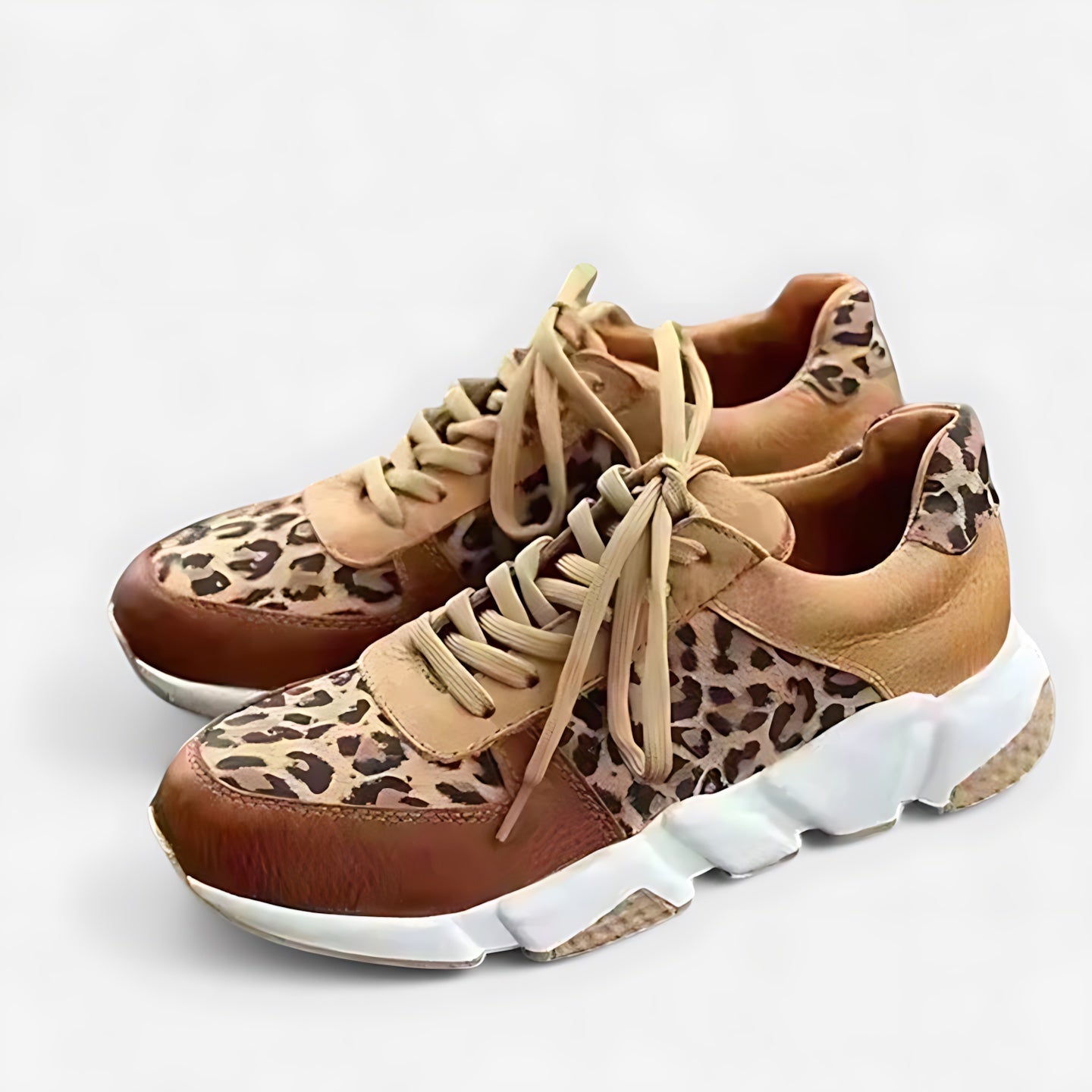 Lucy – Leopard Print Chunky Platform Sneakers