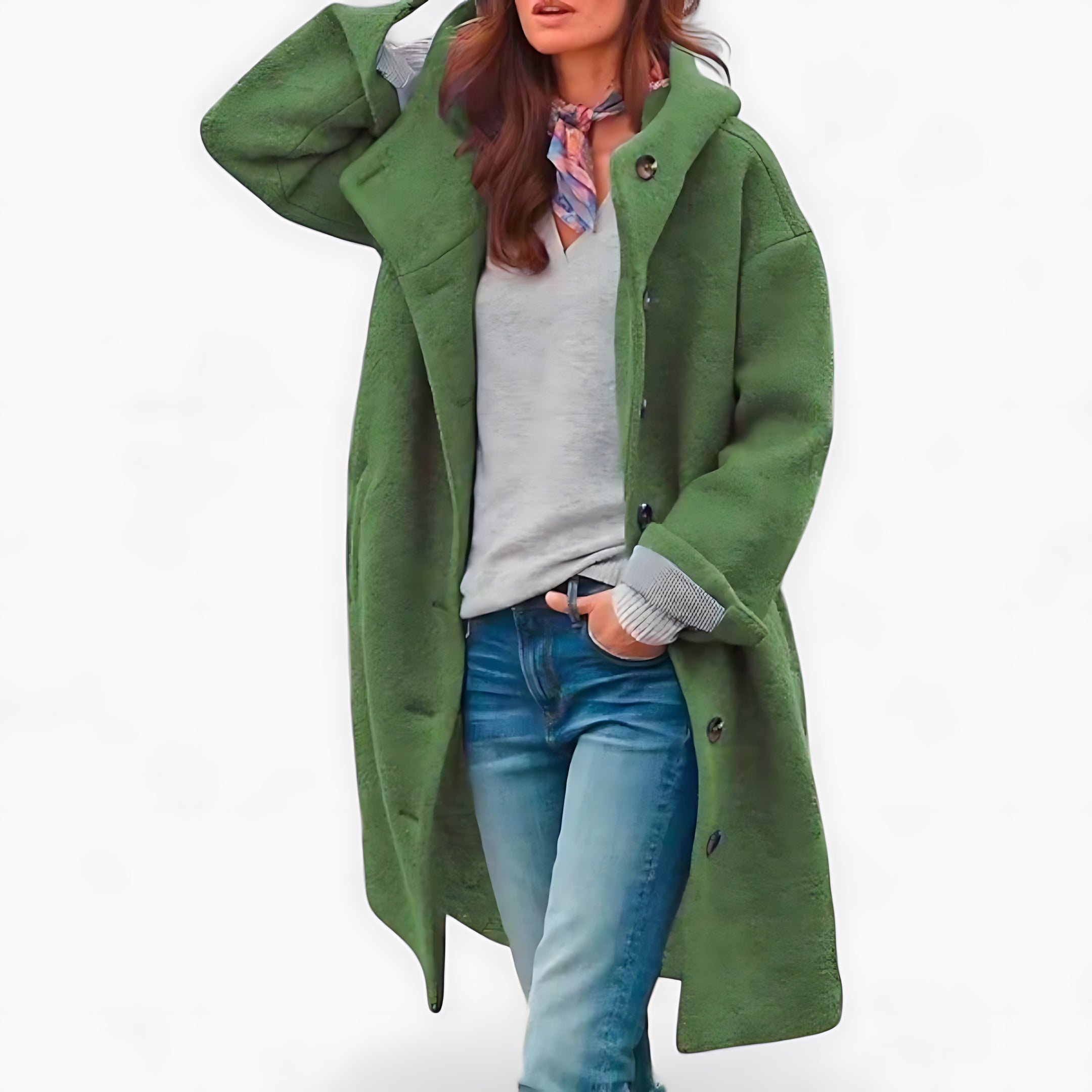 Lucy – Teddy Fleece Longline Coat