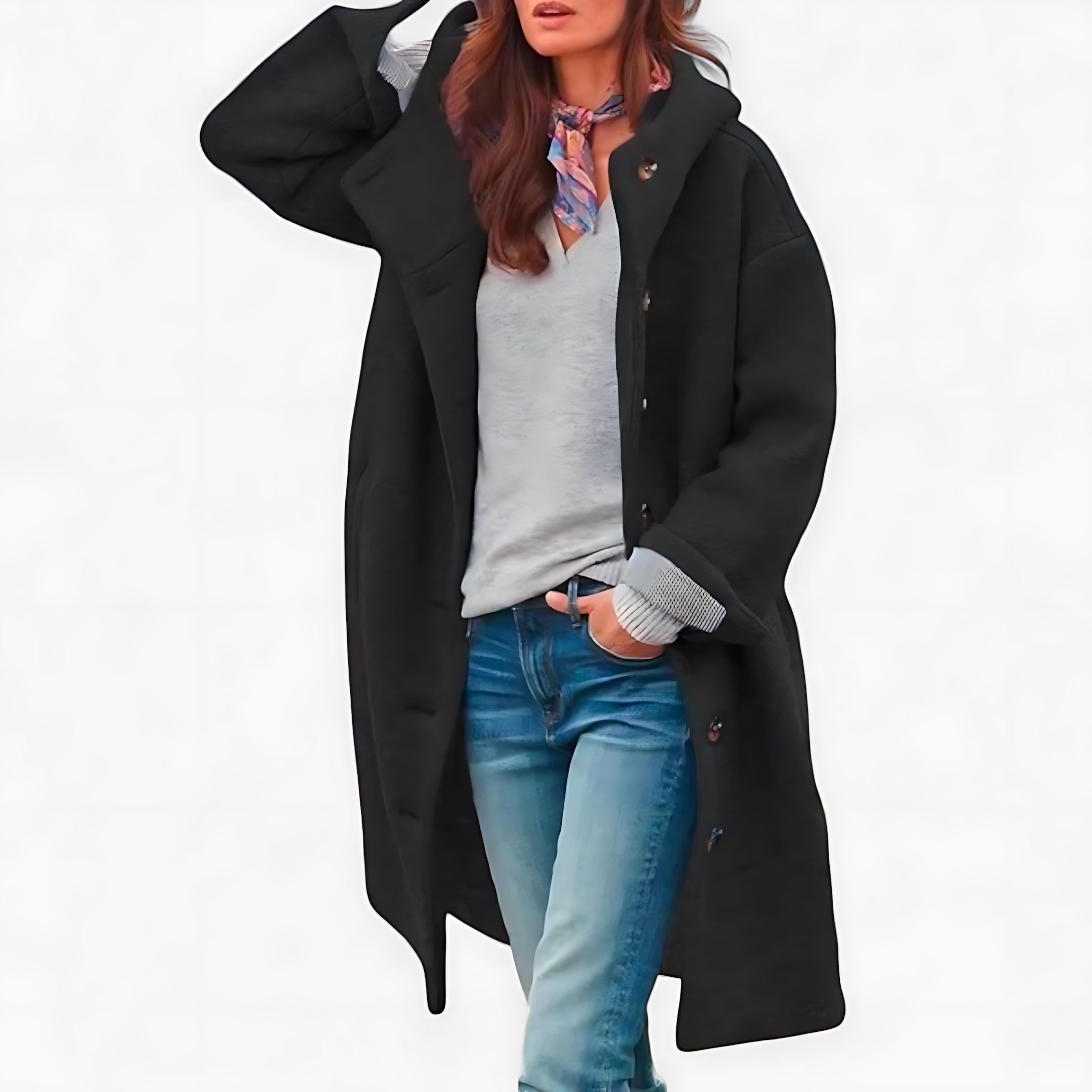 Lucy – Teddy Fleece Longline Coat