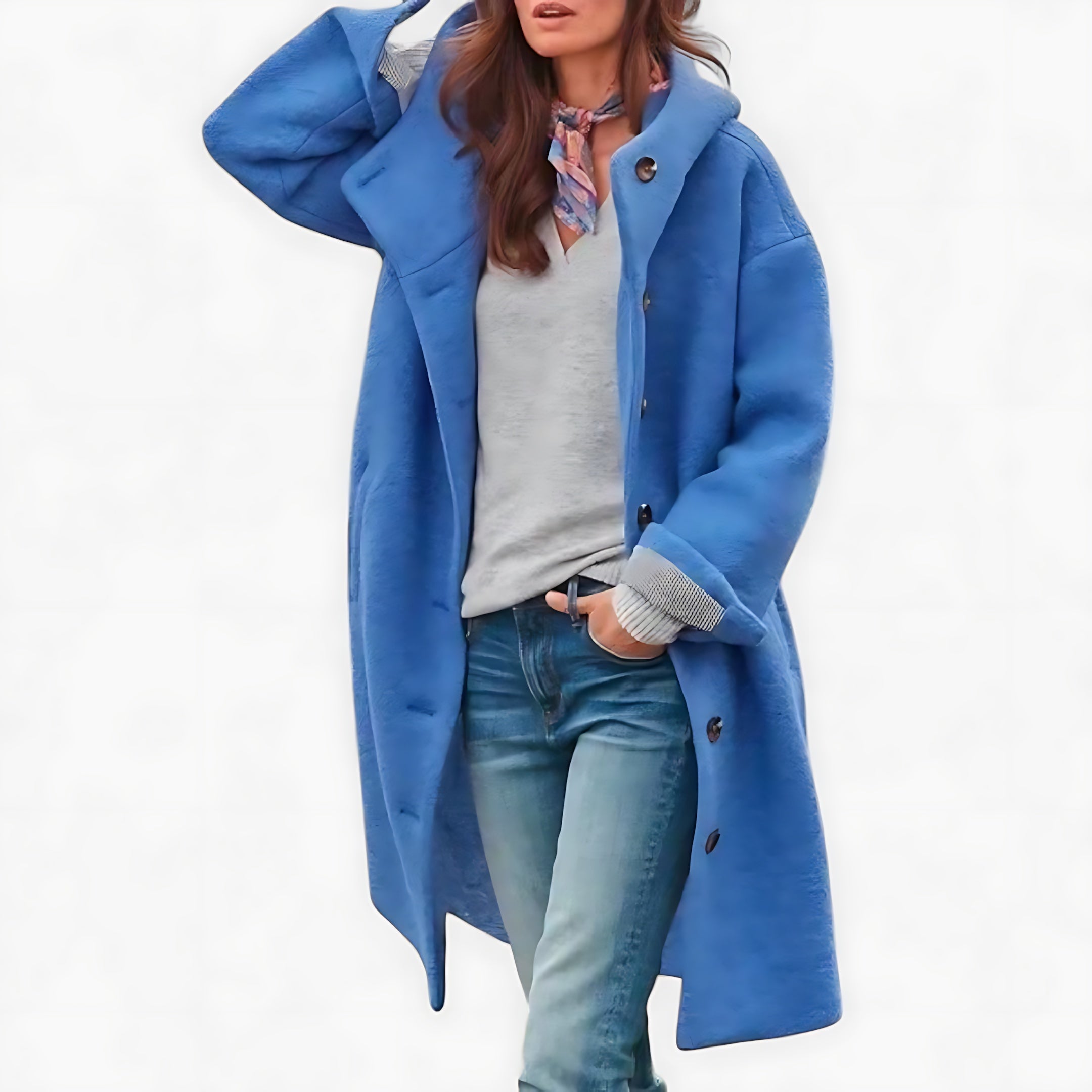 Lucy – Teddy Fleece Longline Coat
