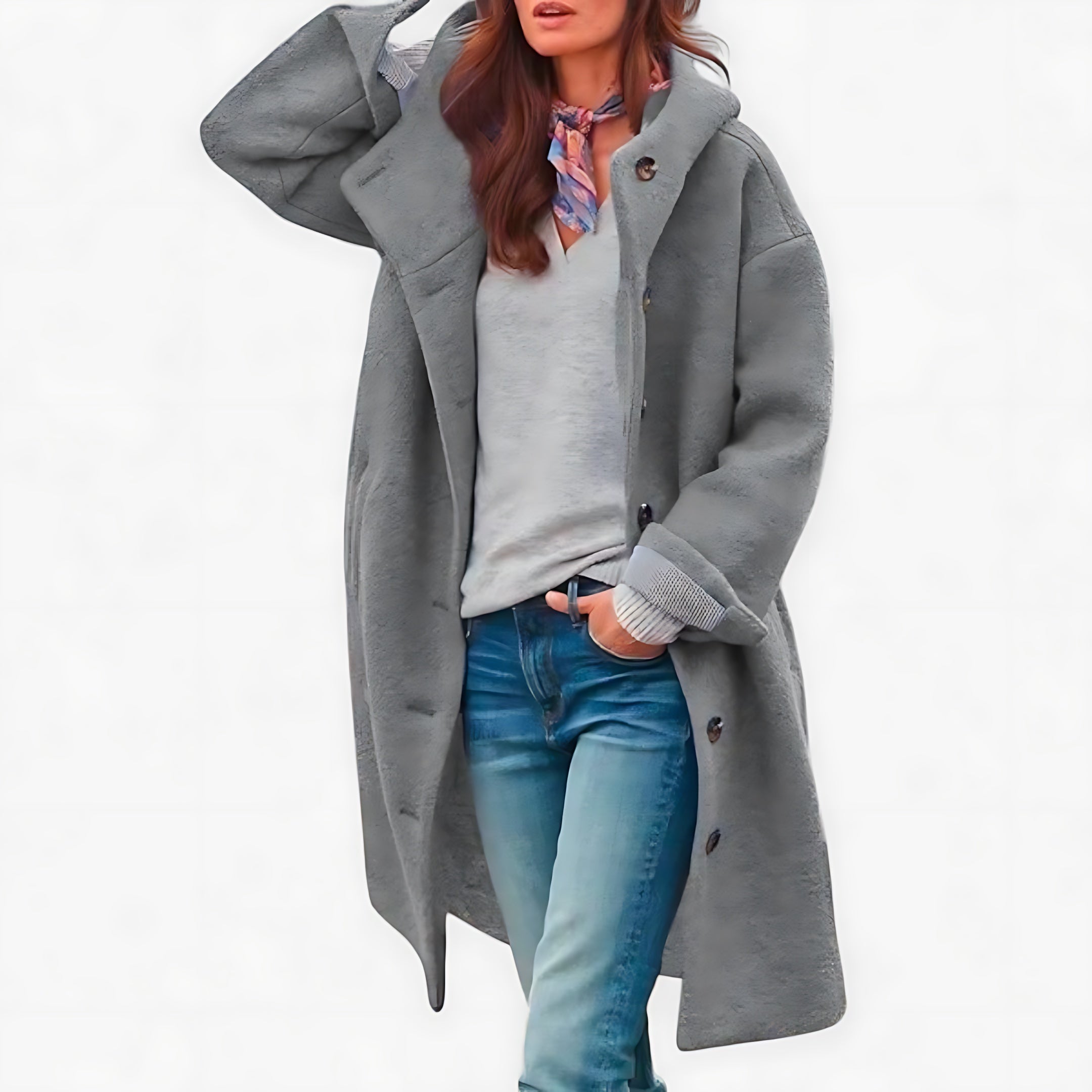 Lucy – Teddy Fleece Longline Coat