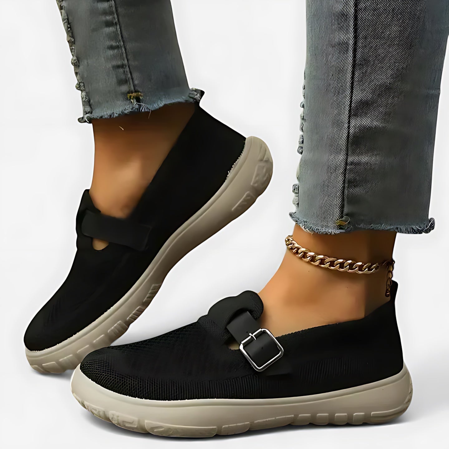 Lyla – Canvas Round Toe Slip On Sneakers
