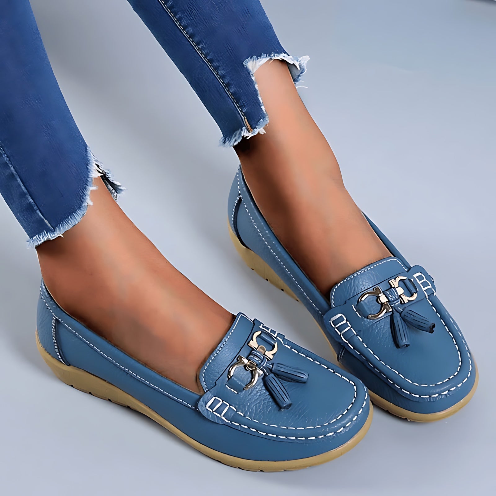 Mabel – Suede Tassel Slip On Loafers