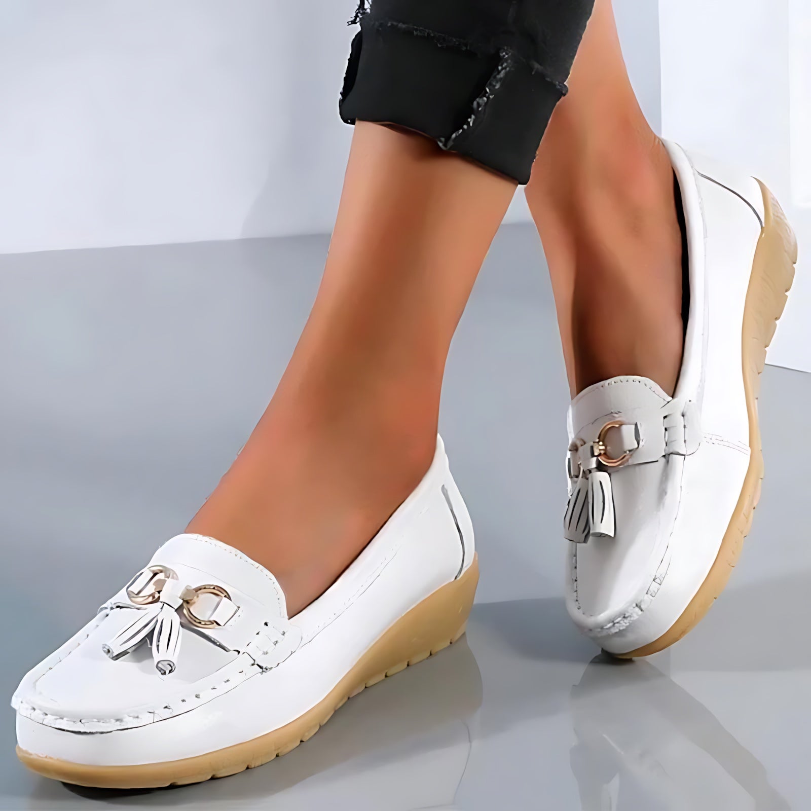 Mabel – Suede Tassel Slip On Loafers