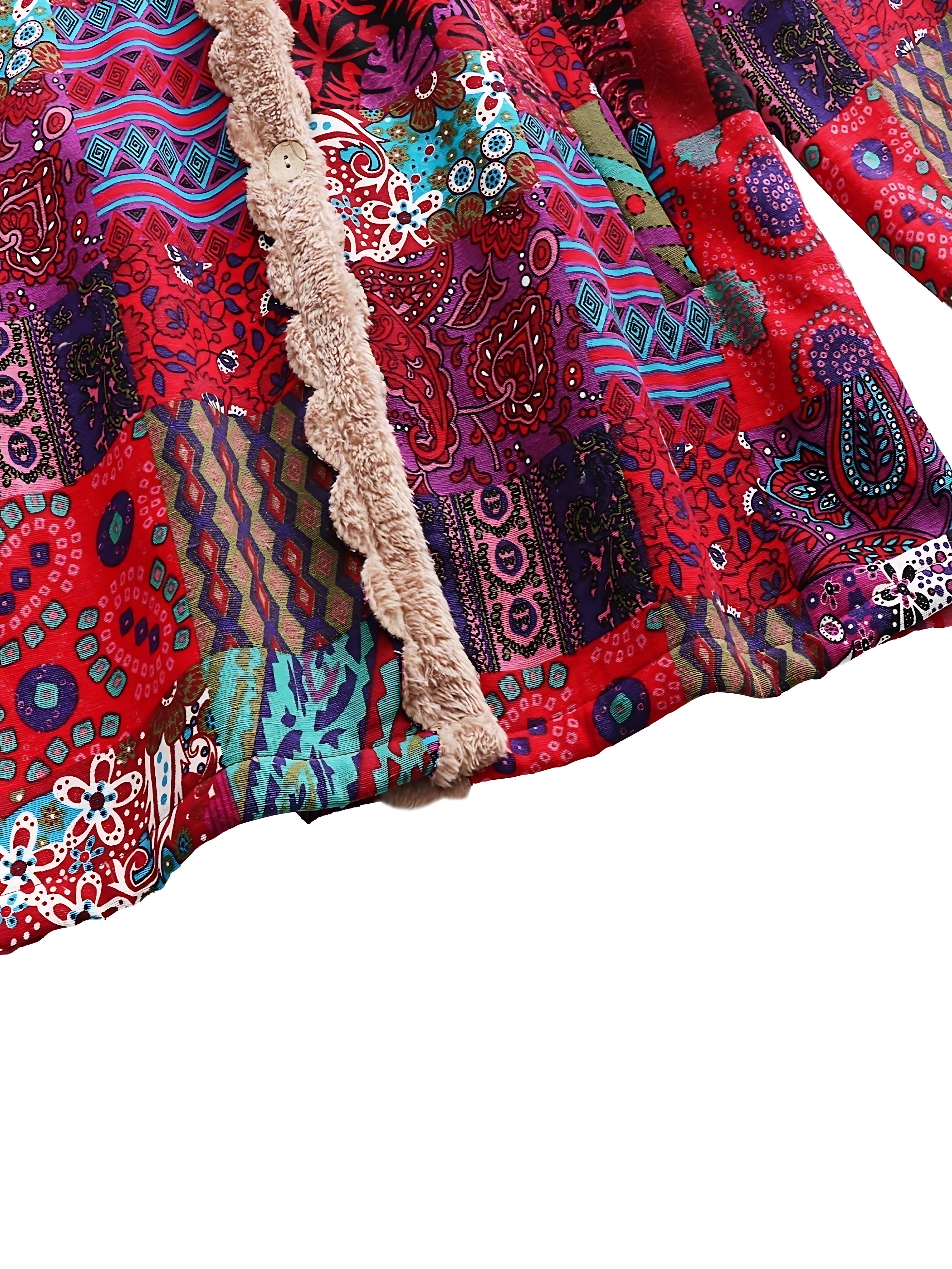 Madeline – Floral Print Quilted Longline Coat