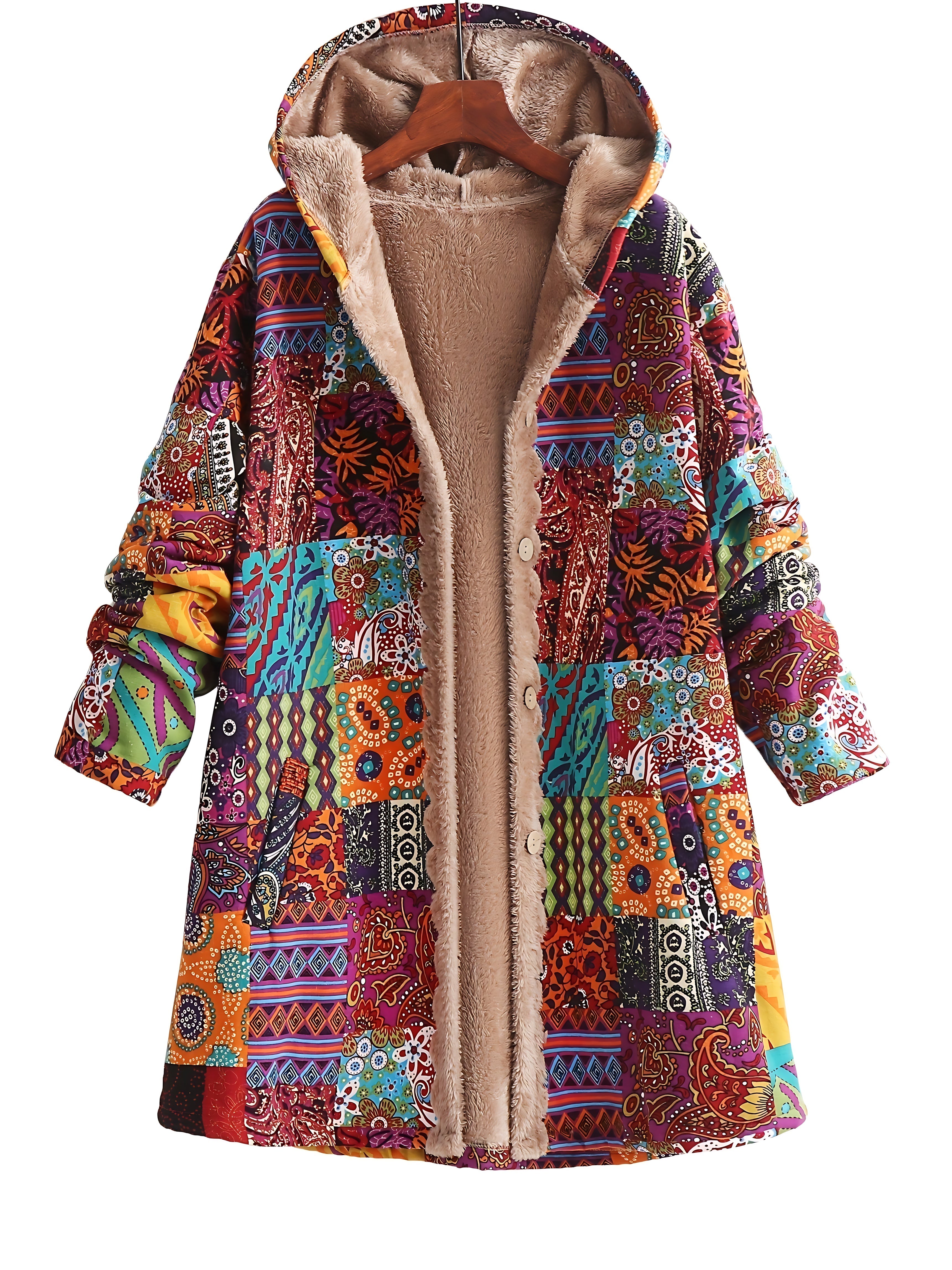 Madeline – Floral Print Quilted Longline Coat