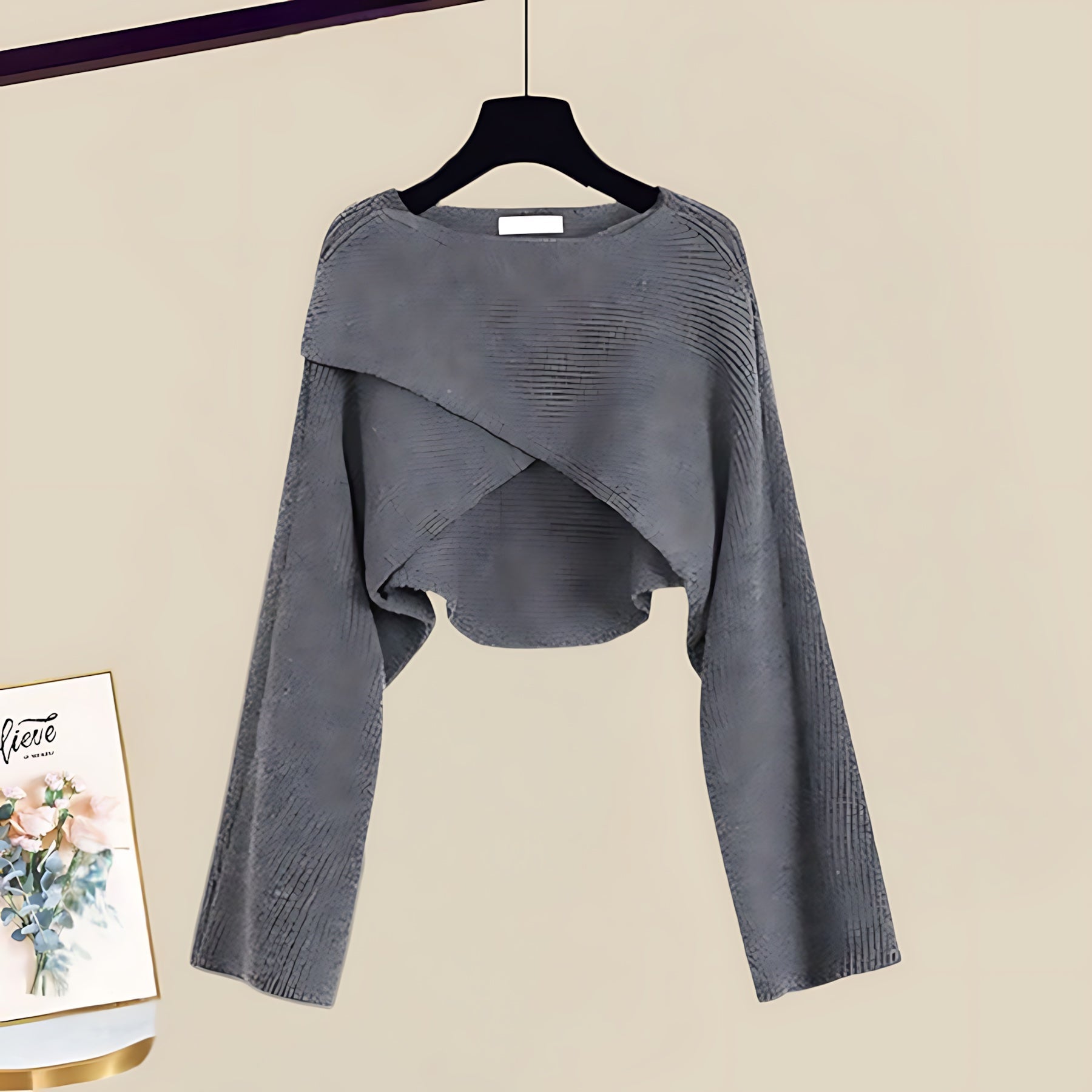 Madeline – Knit A Line Dress and Wrap Sweater Set