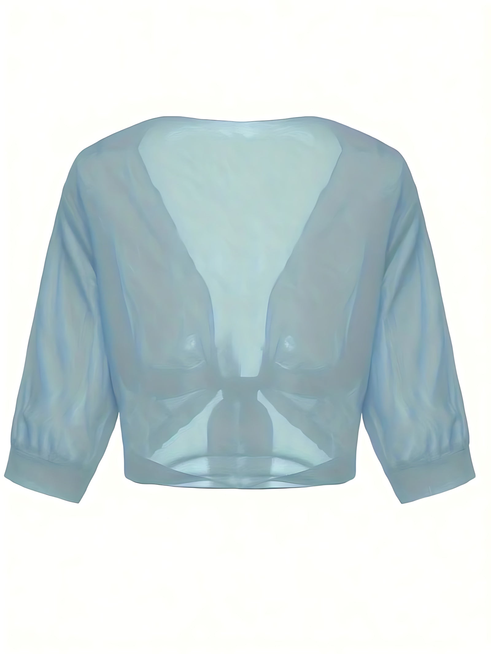 Madelyn – Sheer Tie Front Blouse