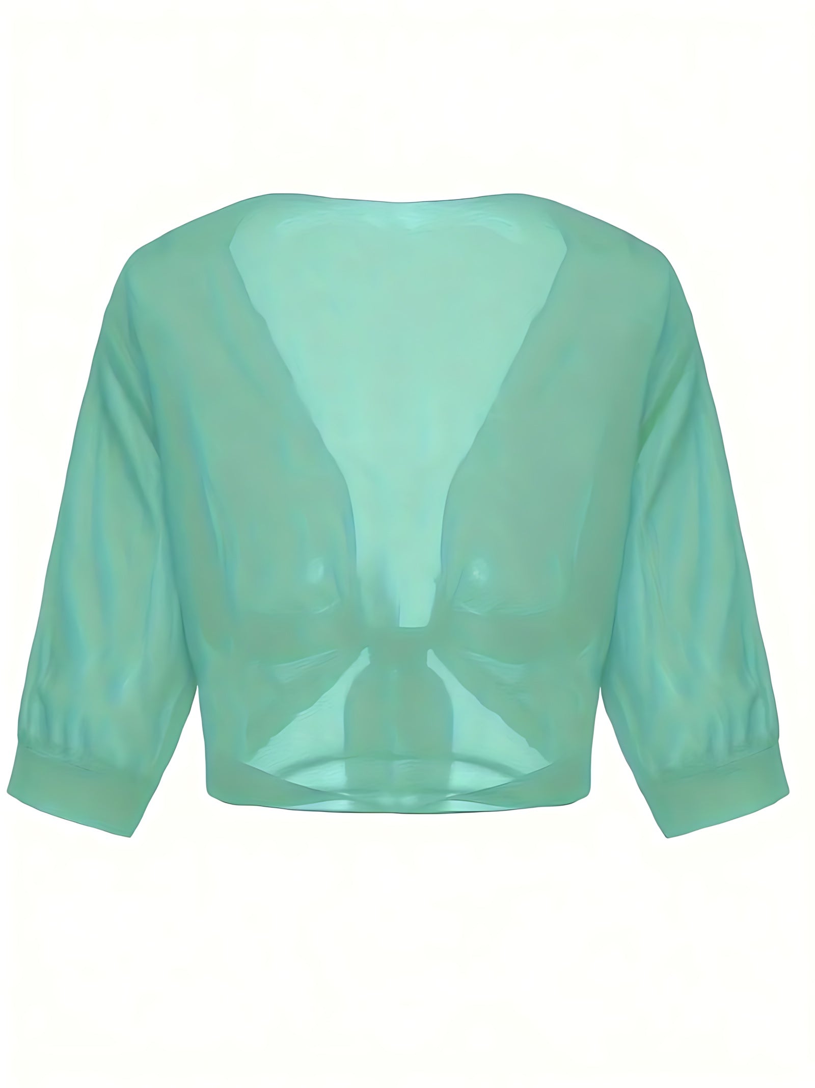 Madelyn – Sheer Tie Front Blouse