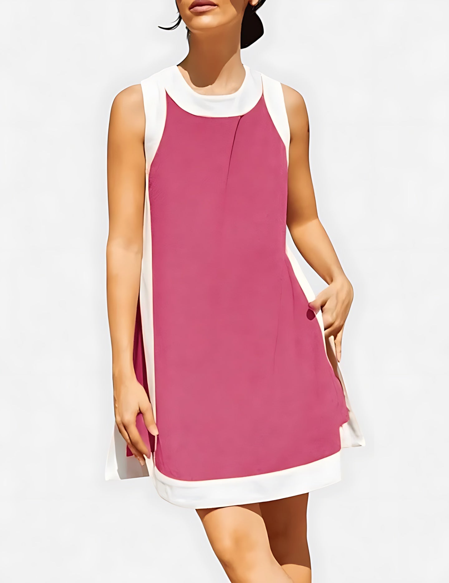 Madison – Colorblock A-Line Summer Mini Dress