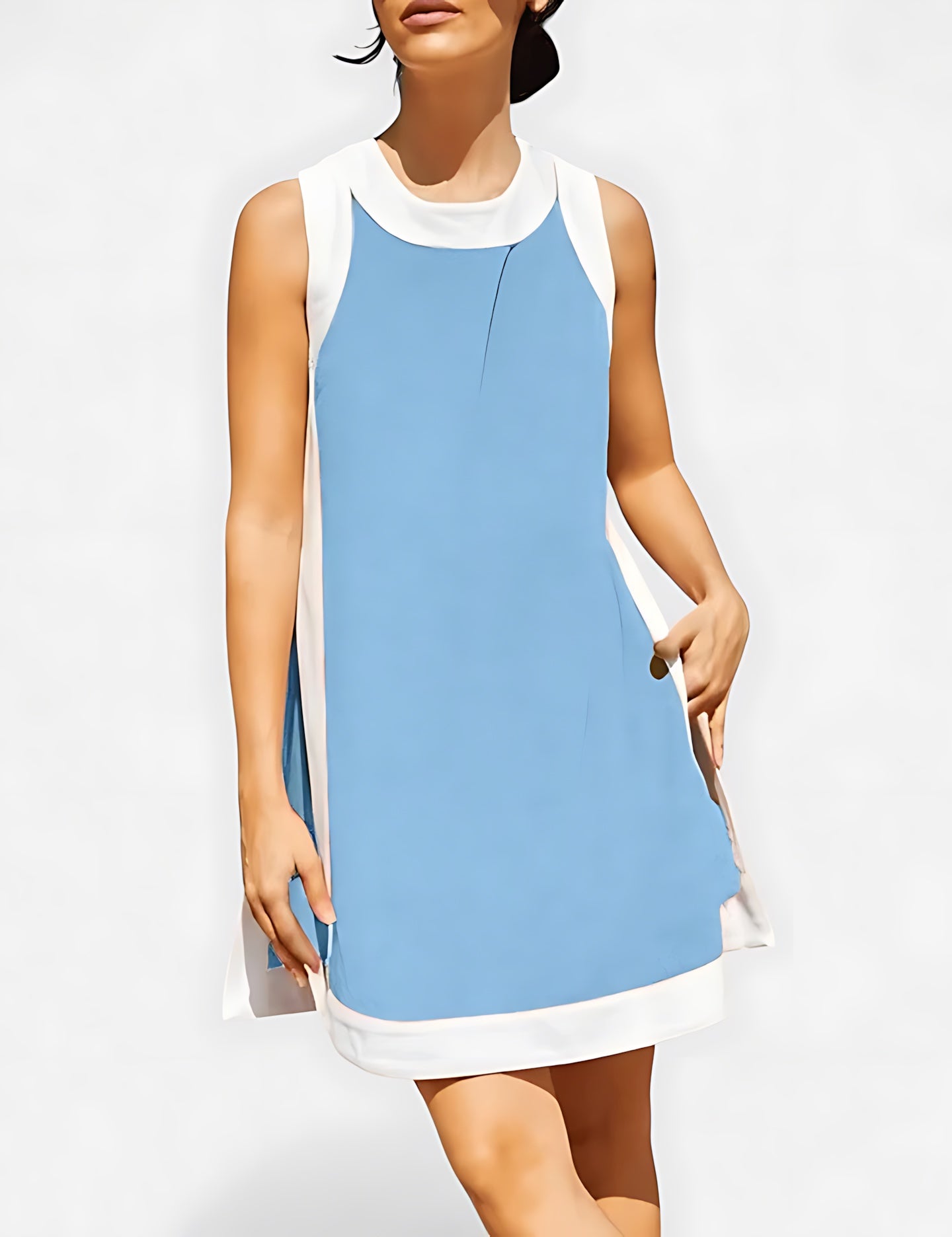 Madison – Colorblock A-Line Summer Mini Dress