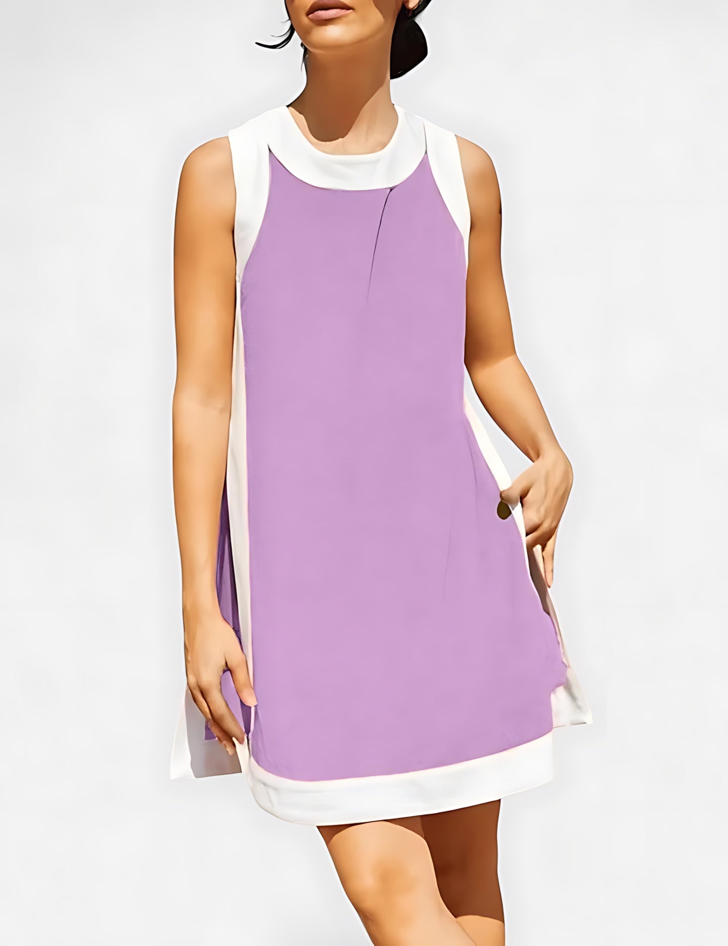 Madison – Colorblock A-Line Summer Mini Dress