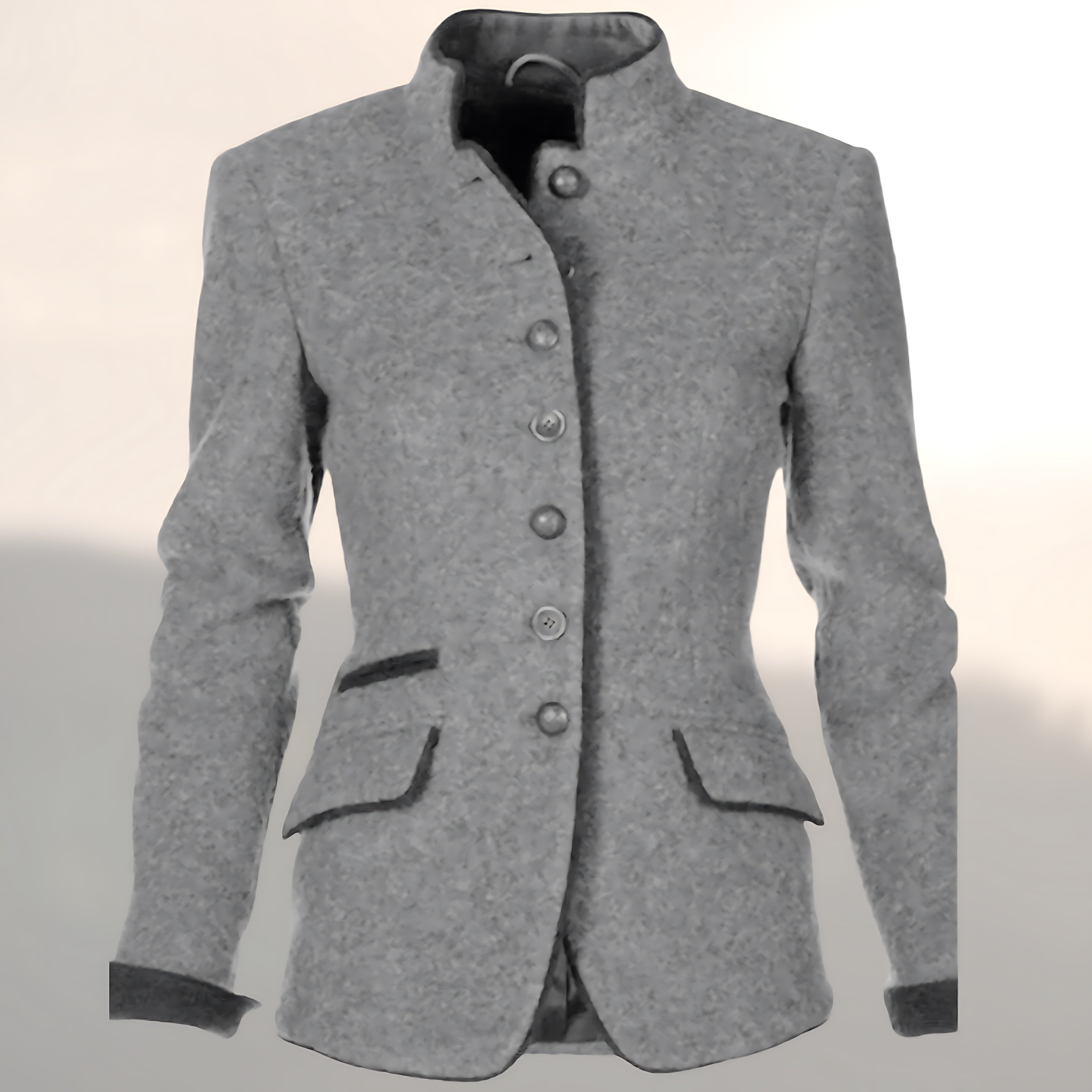 Maeve – Tweed Tailored Button Up Jacket
