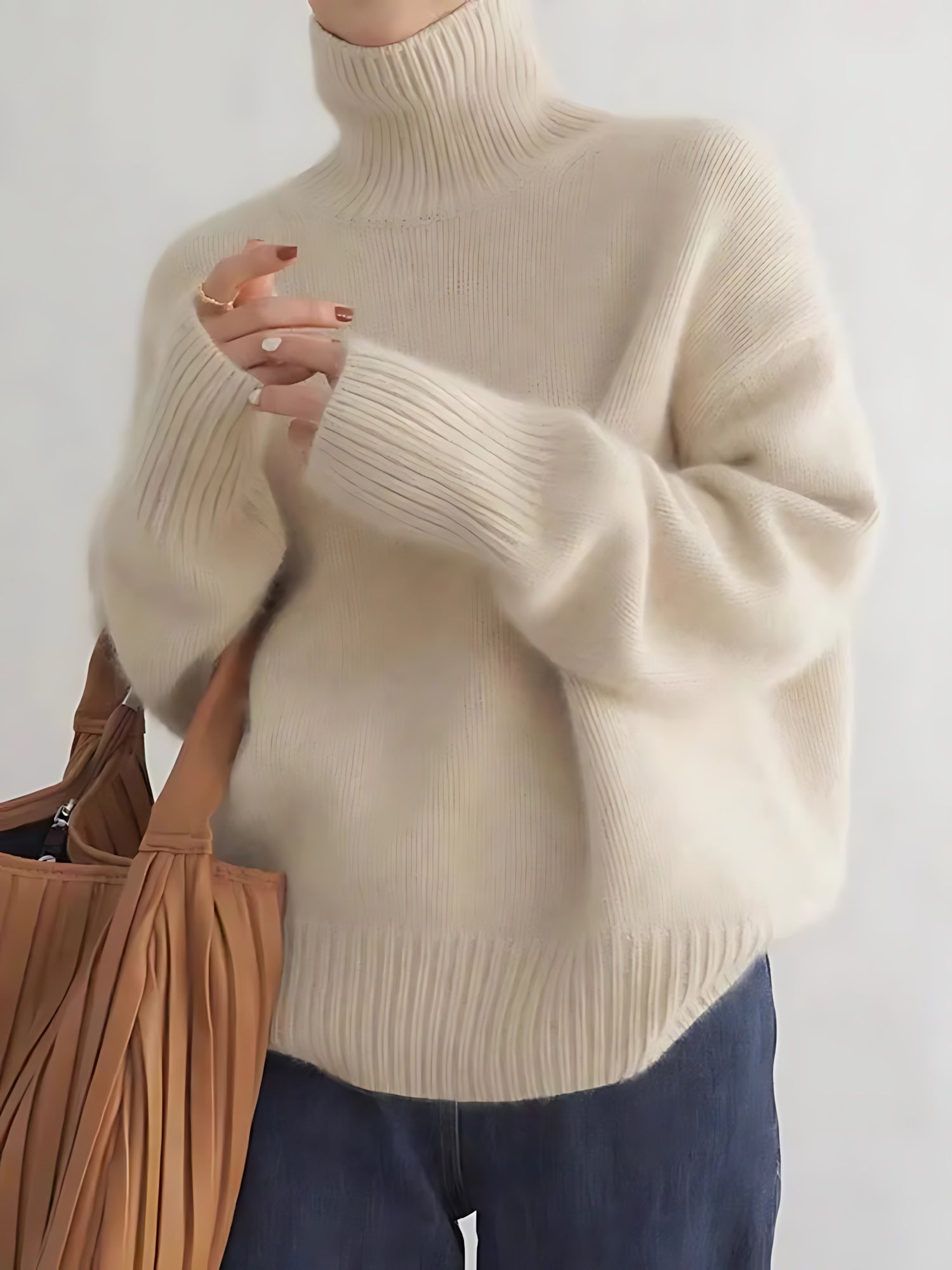 Maggie – Oversized Chunky Turtleneck Sweater