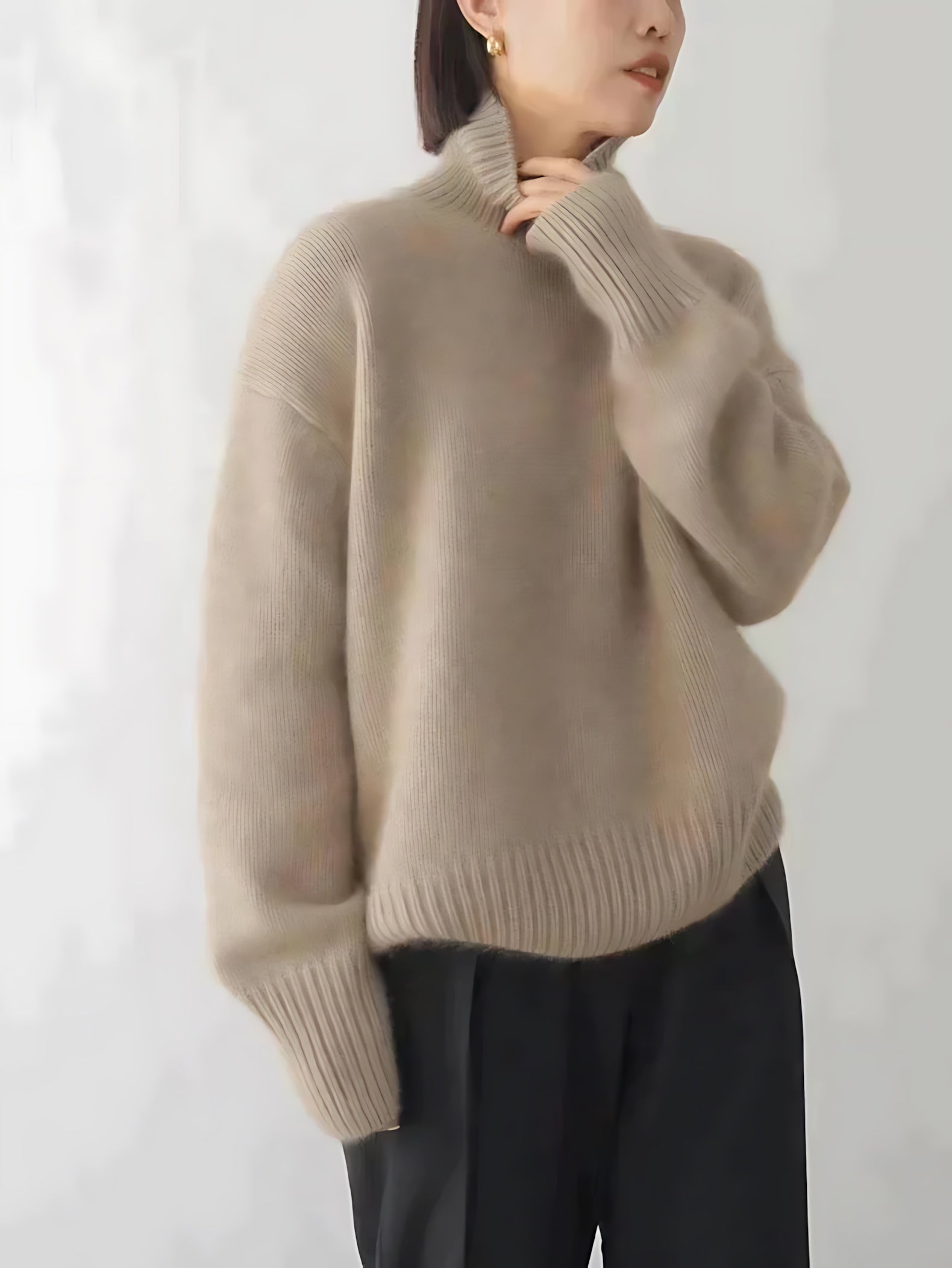 Maggie – Oversized Chunky Turtleneck Sweater