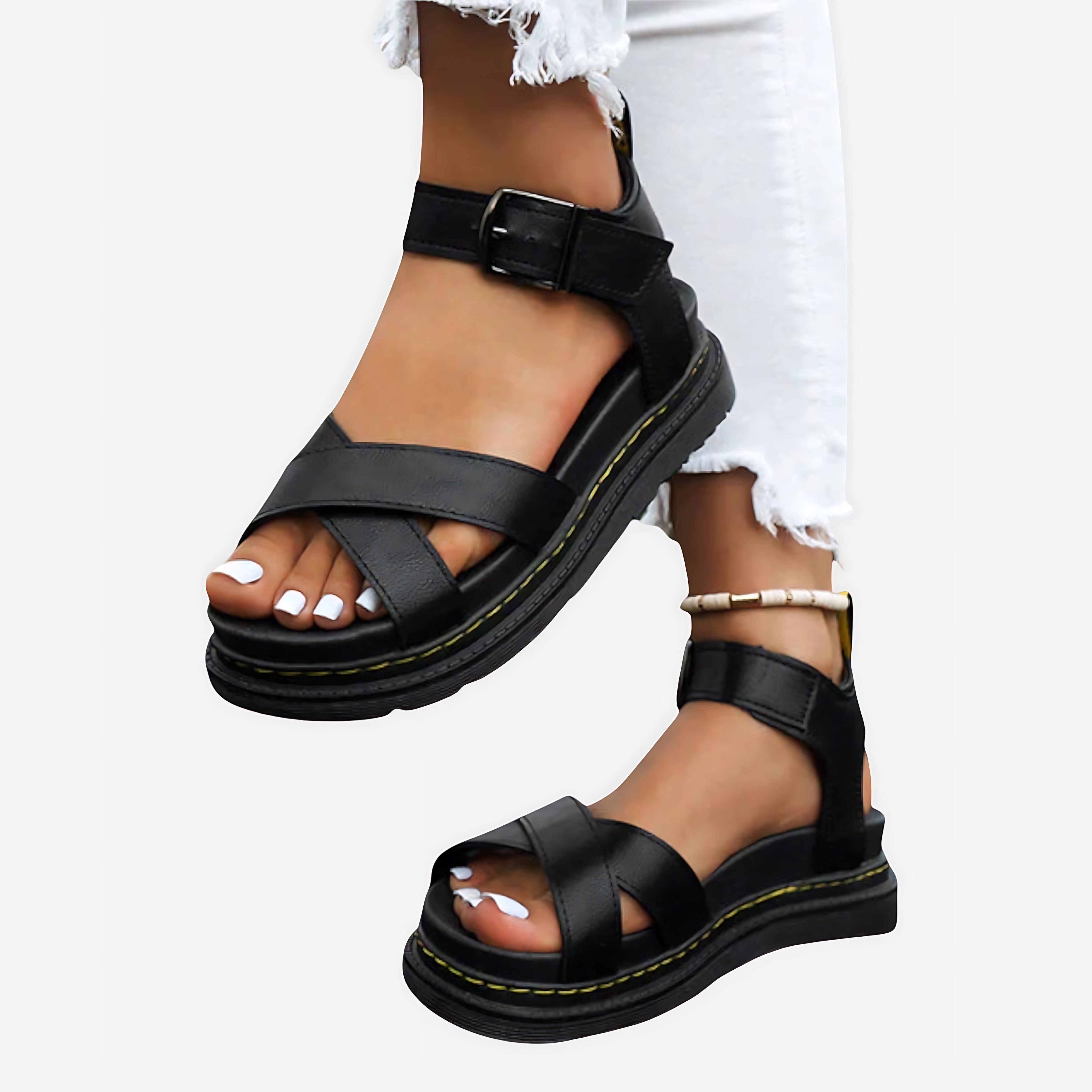 Magnolia – Chunky Platform Ankle Strap Sandals