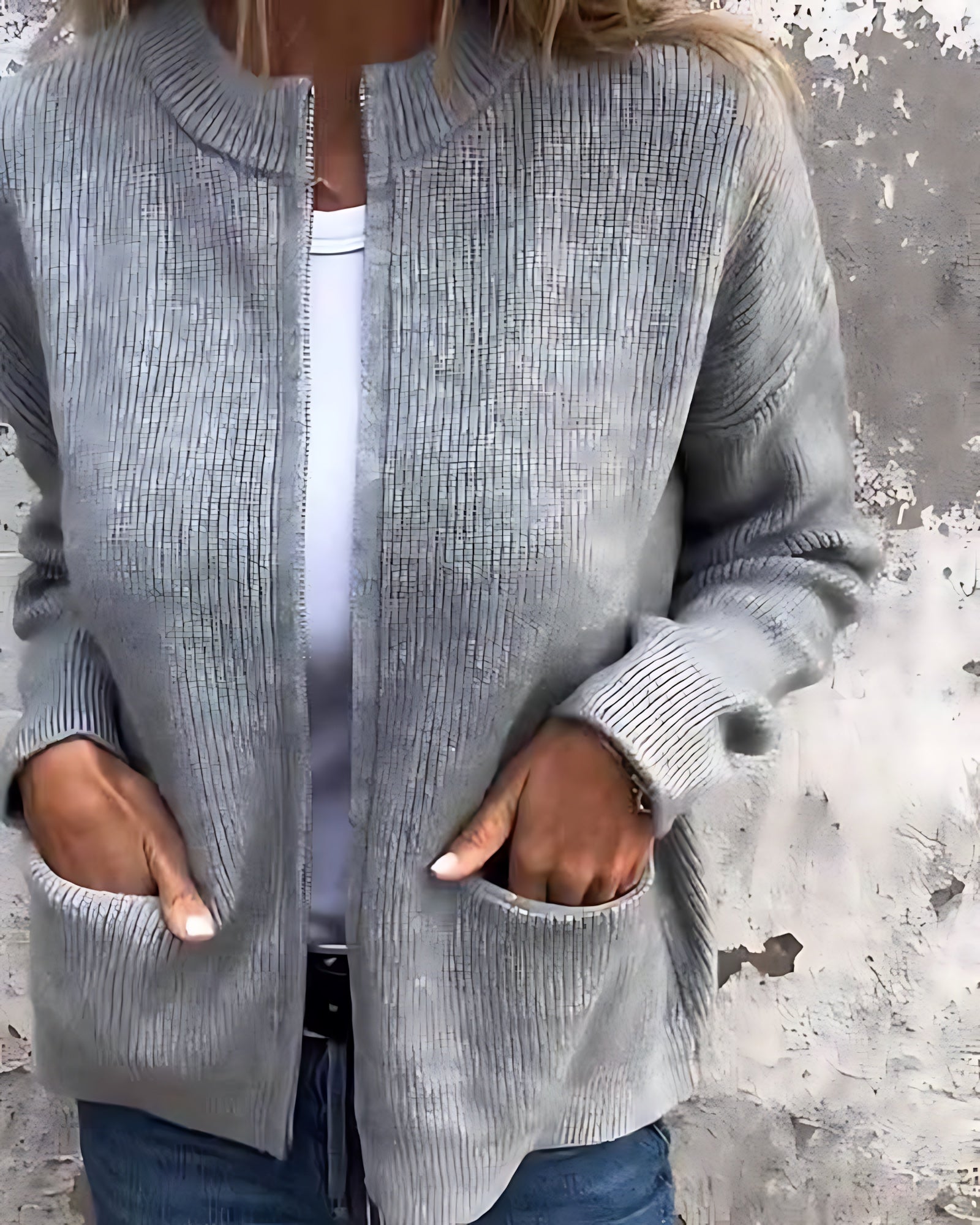 Margaret – Long Sleeve Button Up Knit Cardigan
