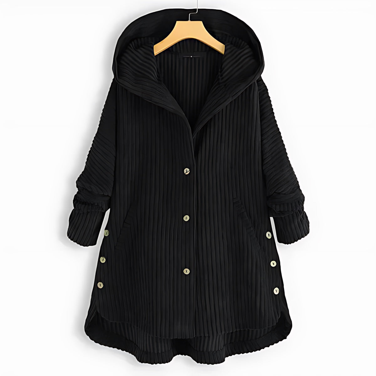 Margot – Button Up Swing Midi Coat