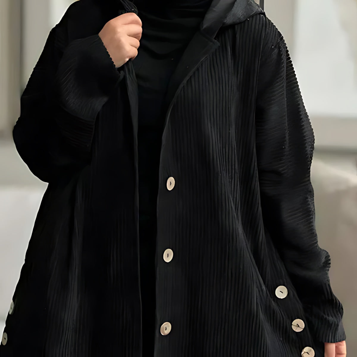 Margot – Button Up Swing Midi Coat
