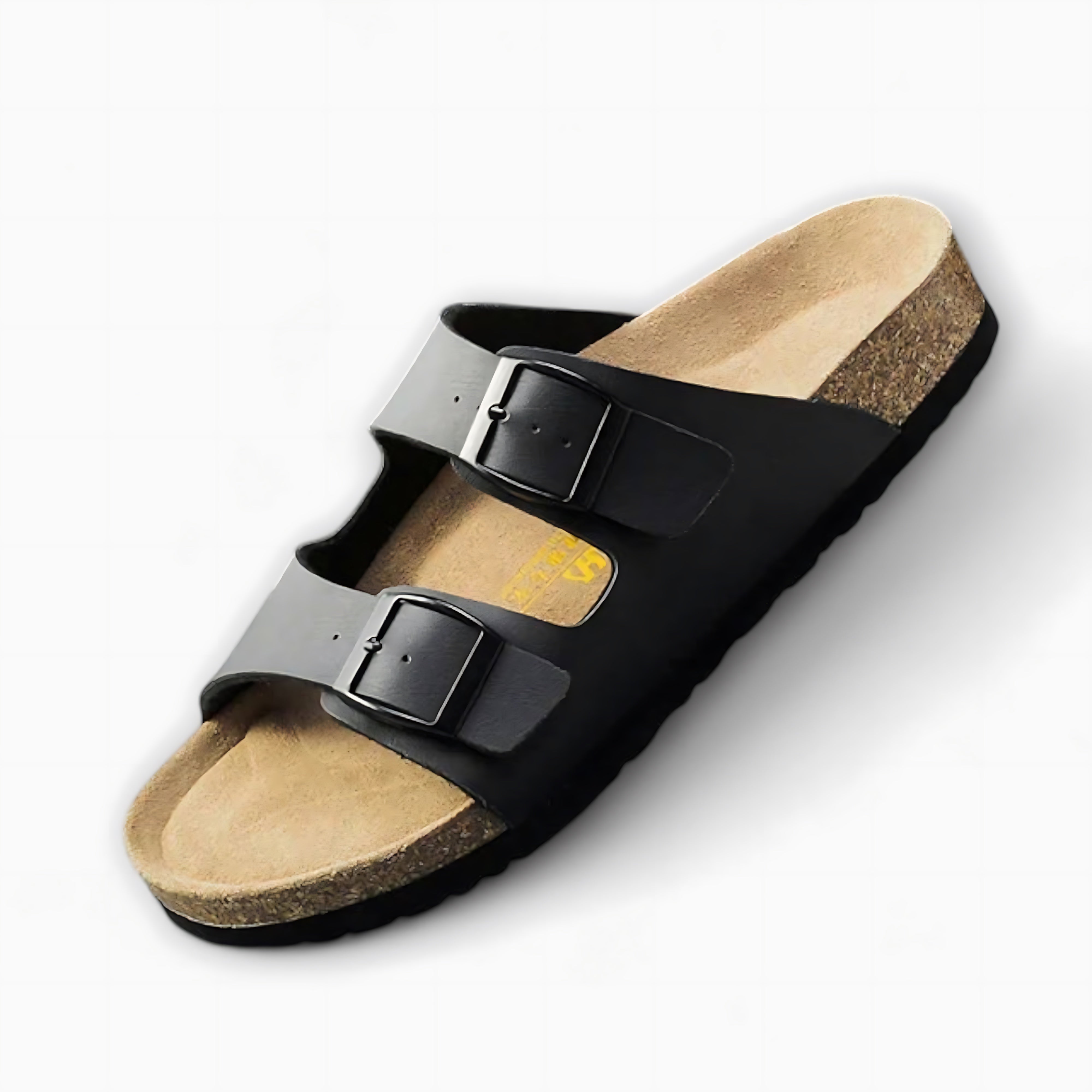 Margot – Double Strap Cork Footbed Slide Sandals