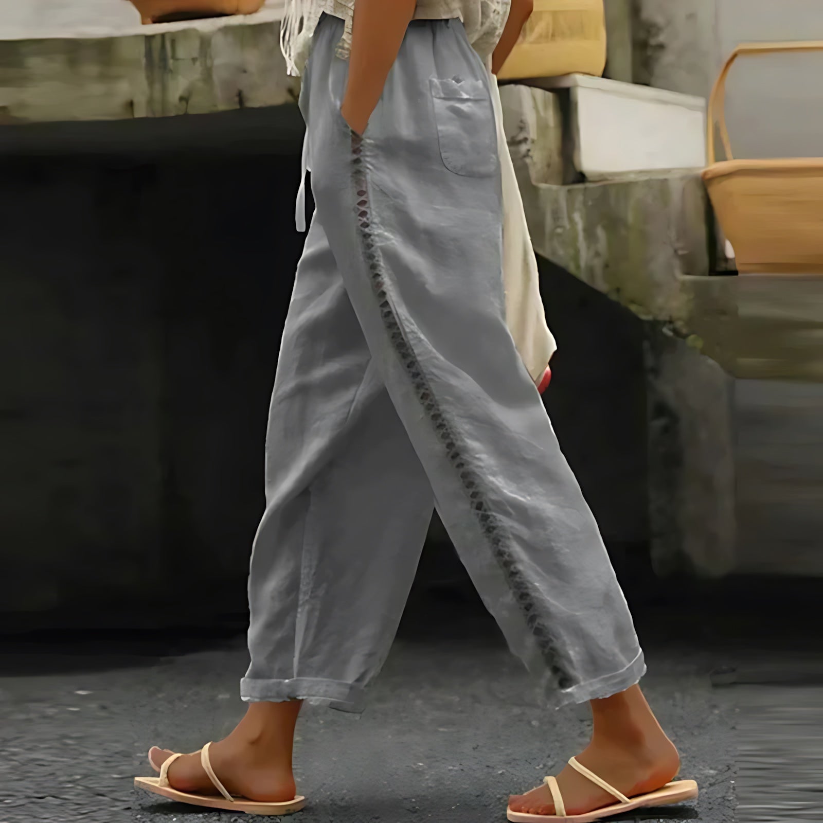 Margot – Flowy Cropped Wide Leg Pants