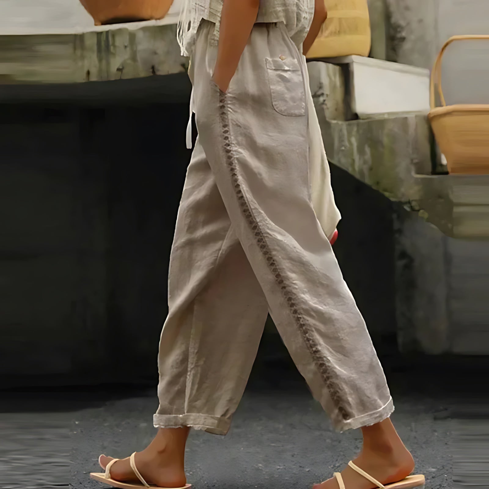 Margot – Flowy Cropped Wide Leg Pants