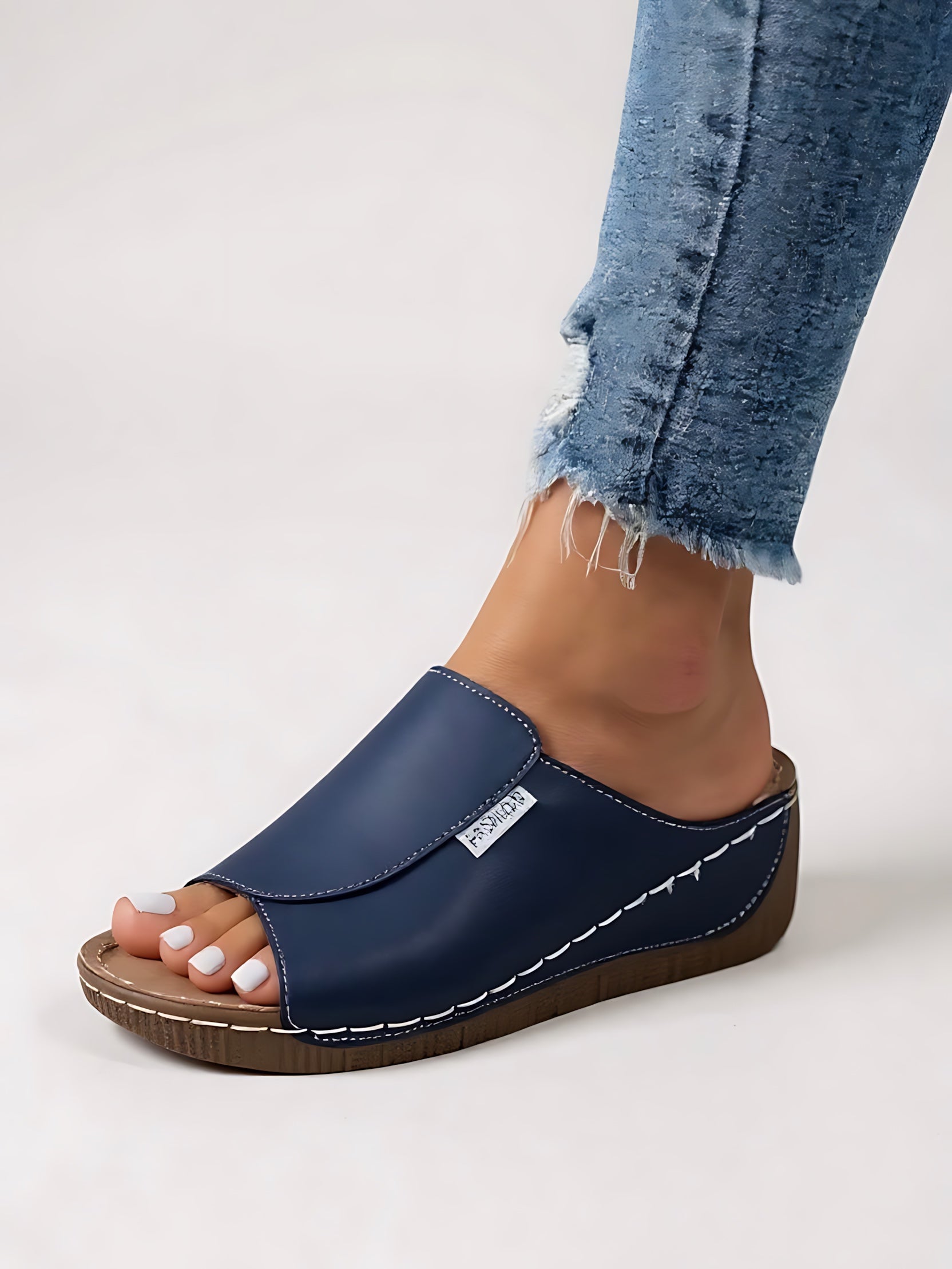 Margot – Platform Wedge Slide Sandals