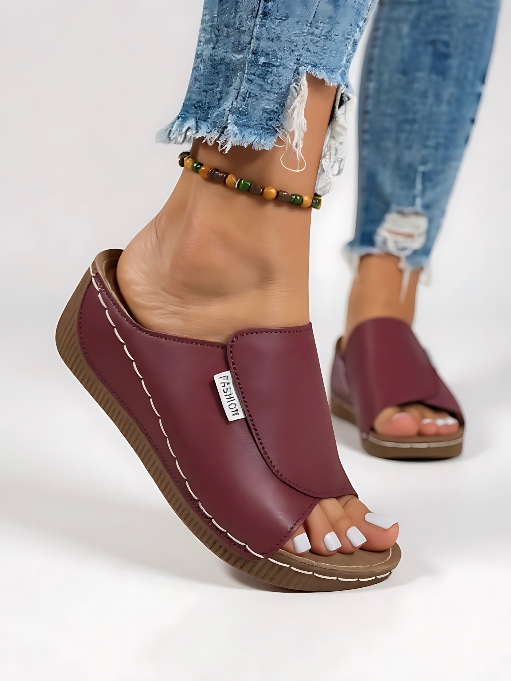Margot – Platform Wedge Slide Sandals