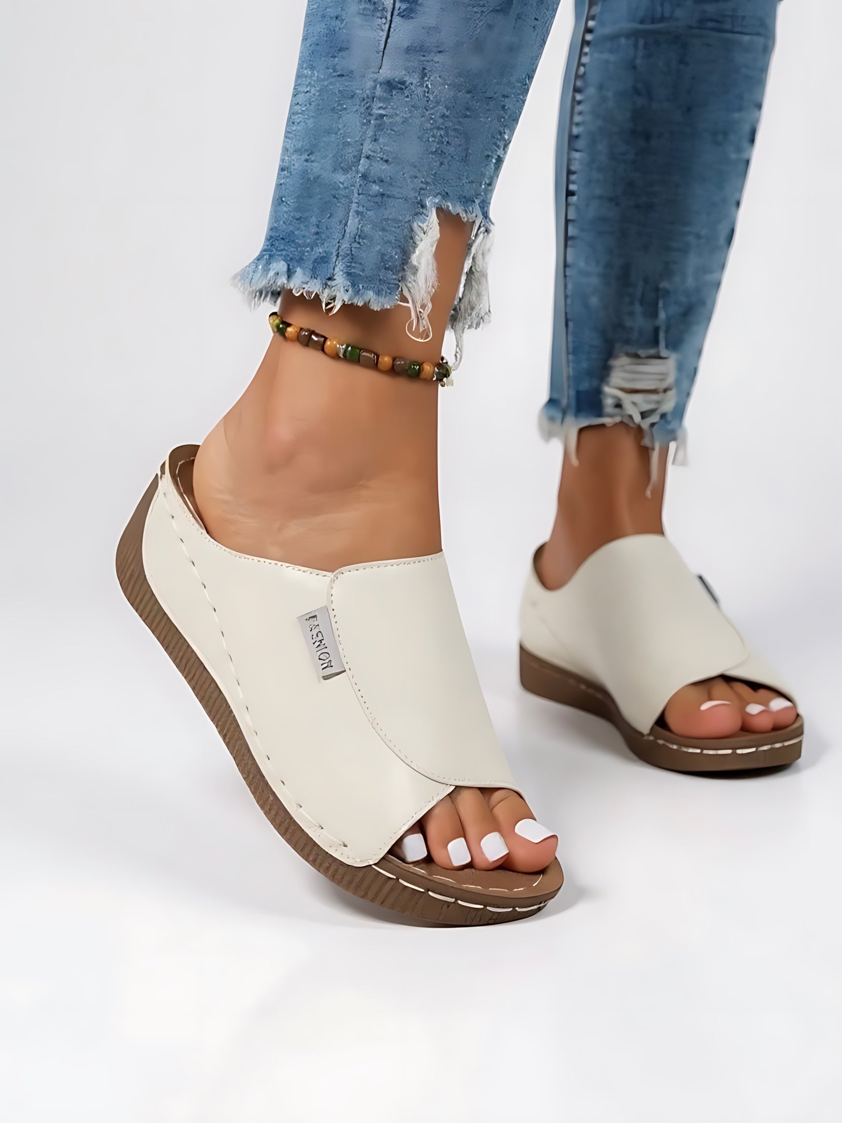 Margot – Platform Wedge Slide Sandals