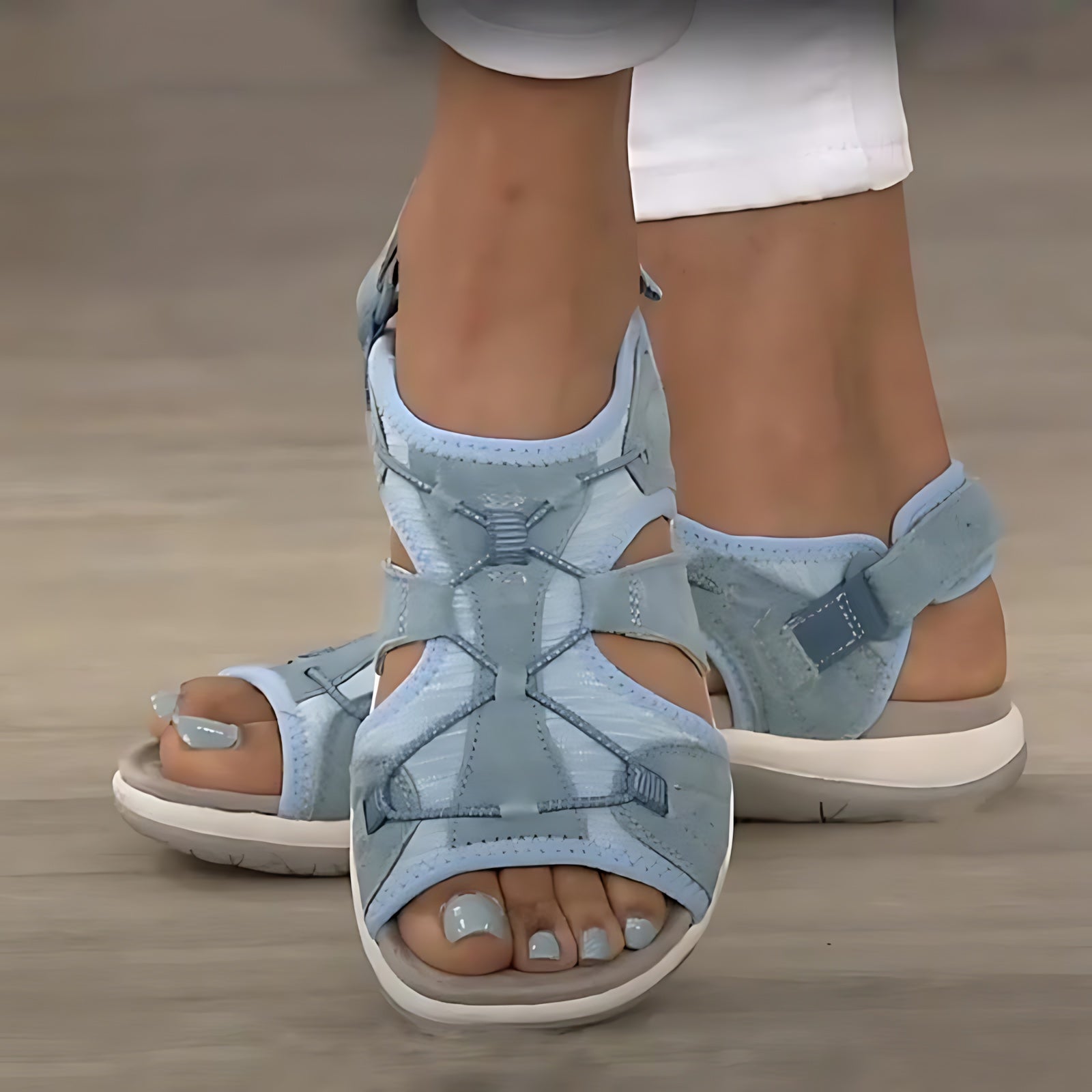 Maria – Cutout Closed Toe Fisherman Sandals