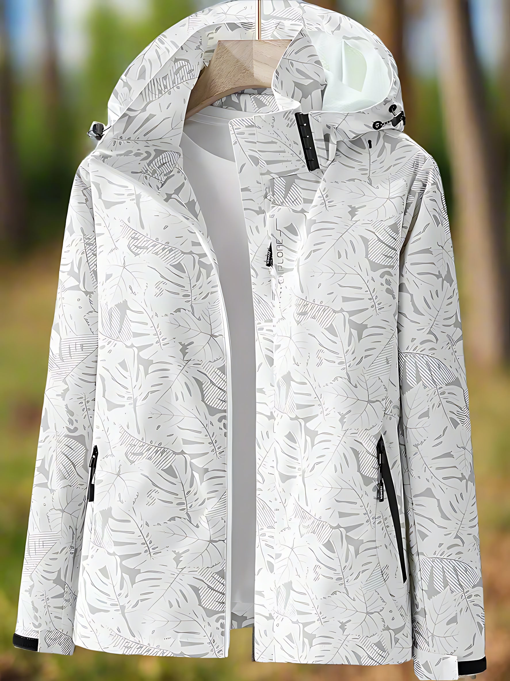 Maria – Paisley Print Zip Up Rain Jacket