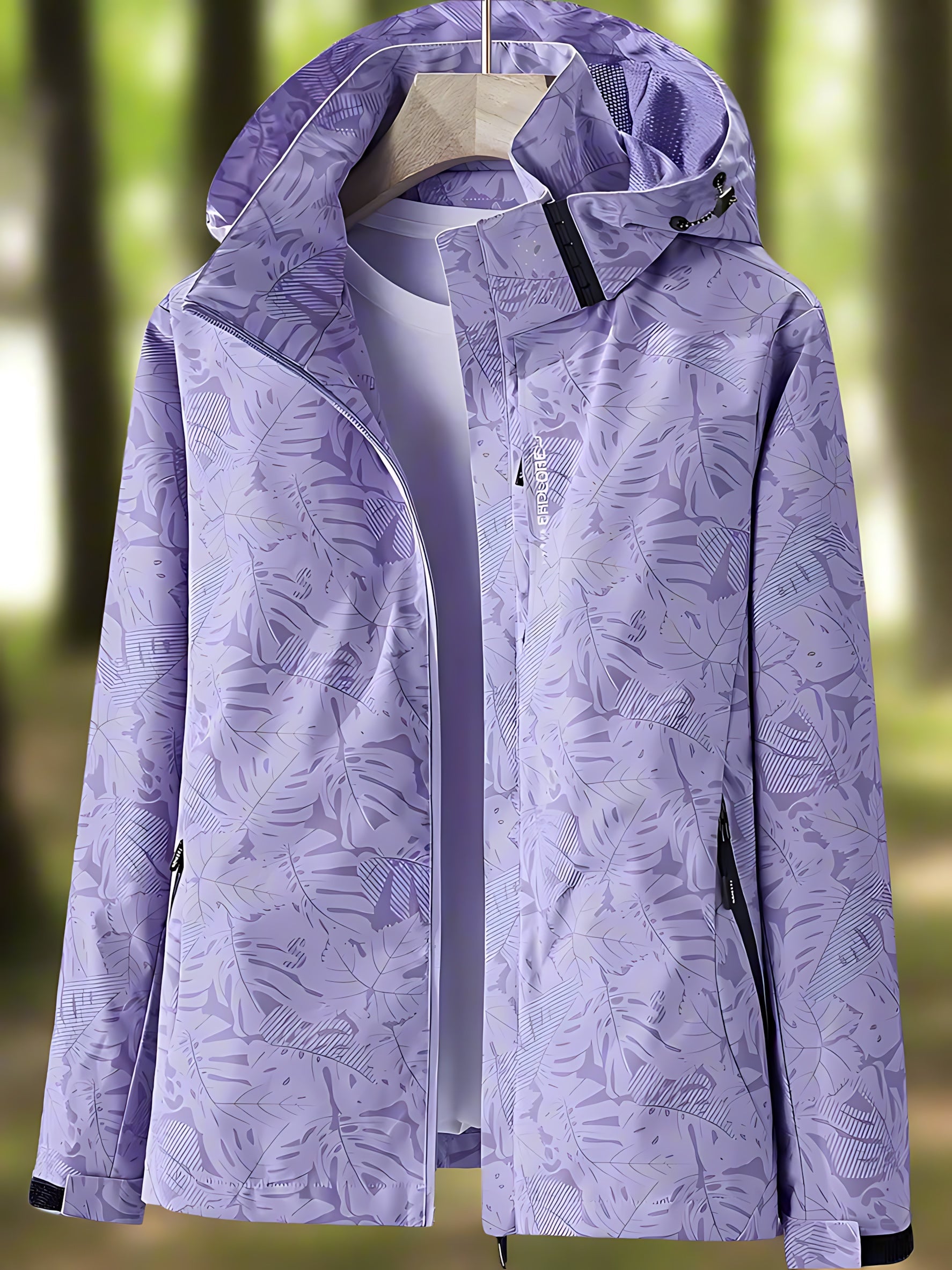 Maria – Paisley Print Zip Up Rain Jacket