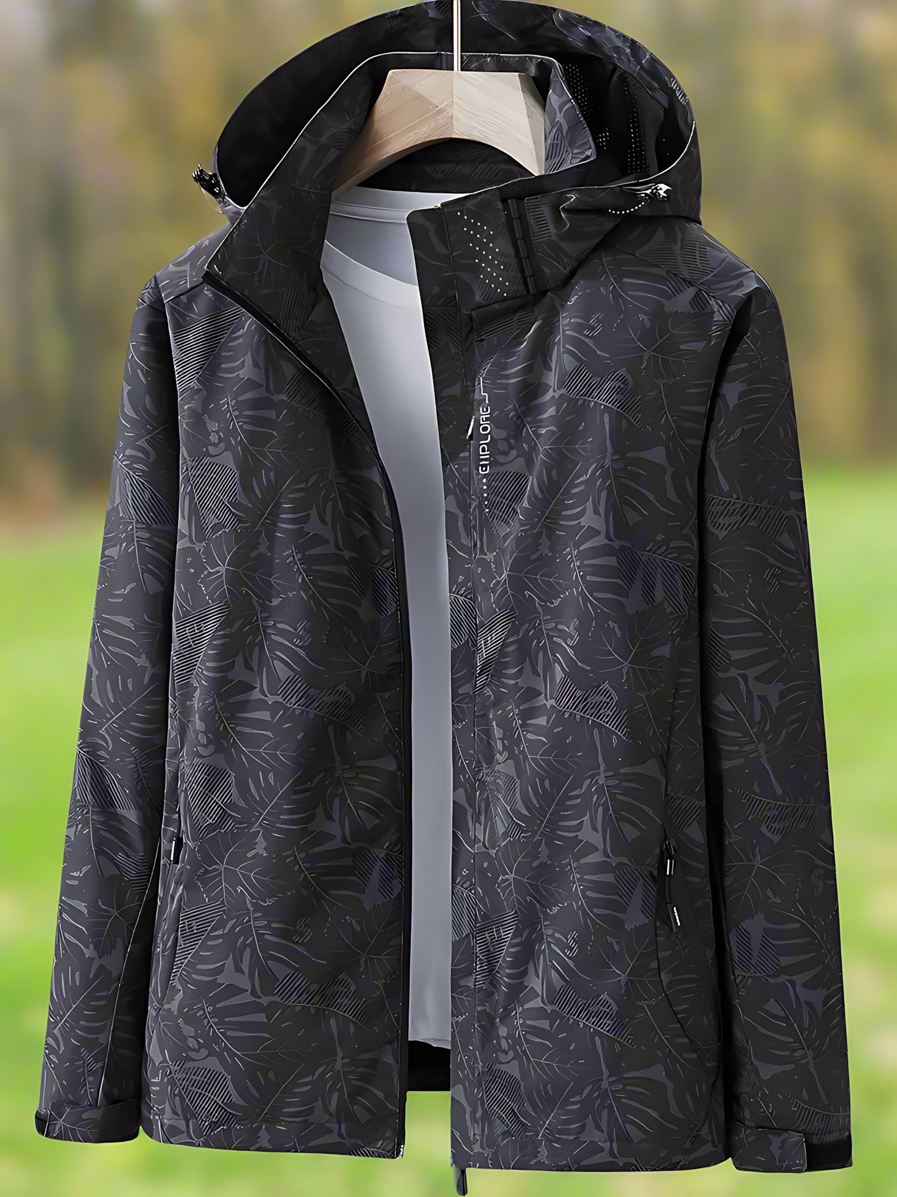 Maria – Paisley Print Zip Up Rain Jacket