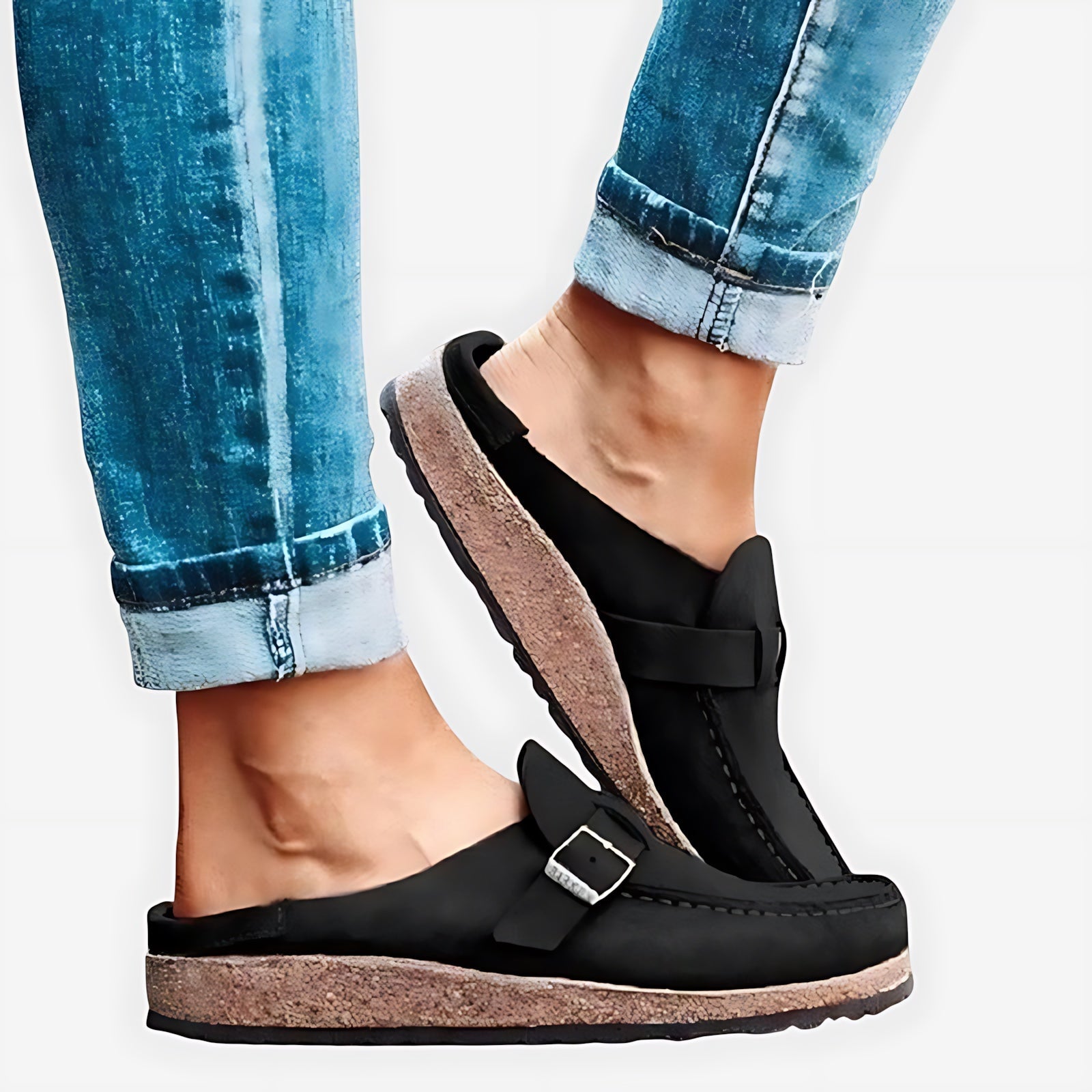 Maria – Suede Slip On Mule Clogs