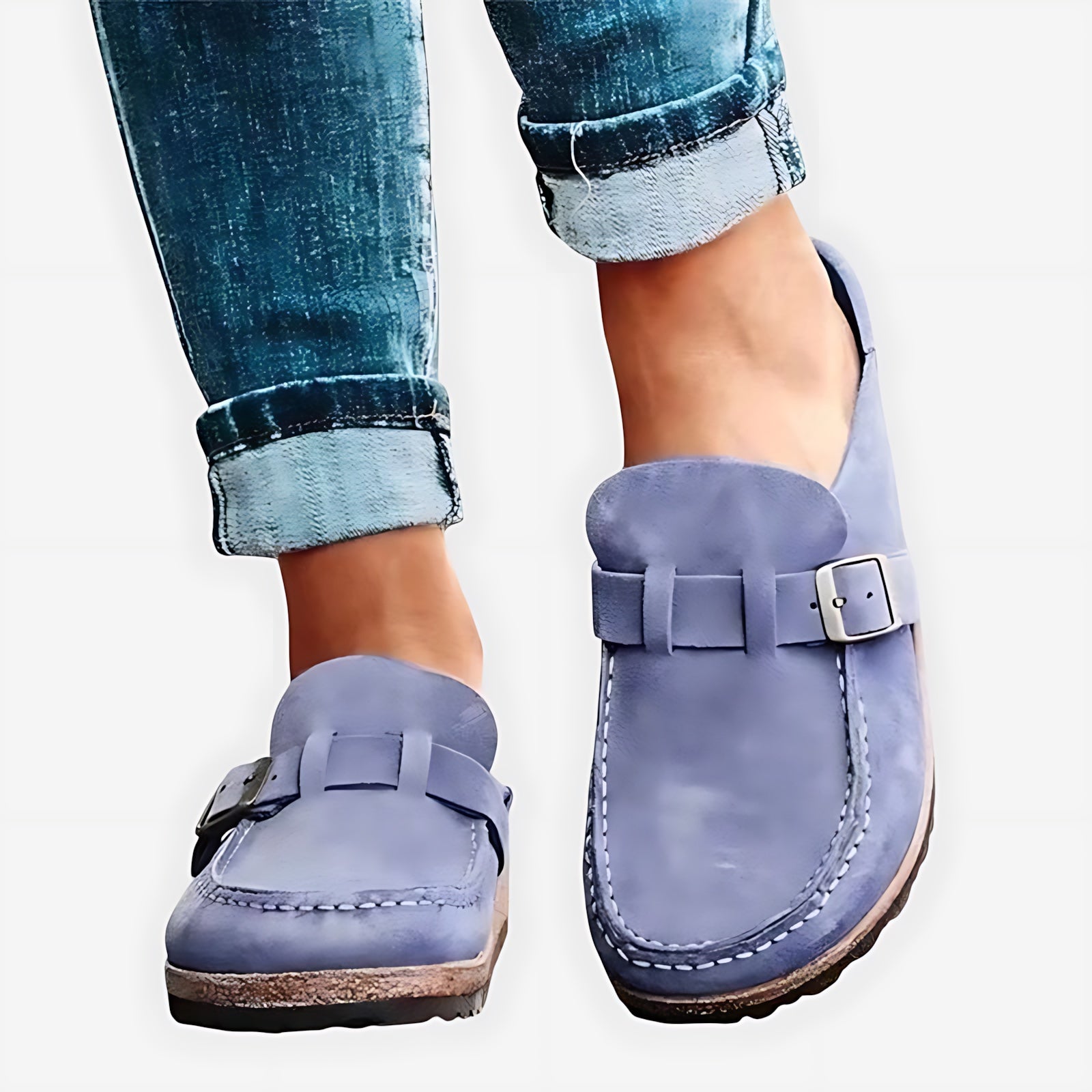 Maria – Suede Slip On Mule Clogs